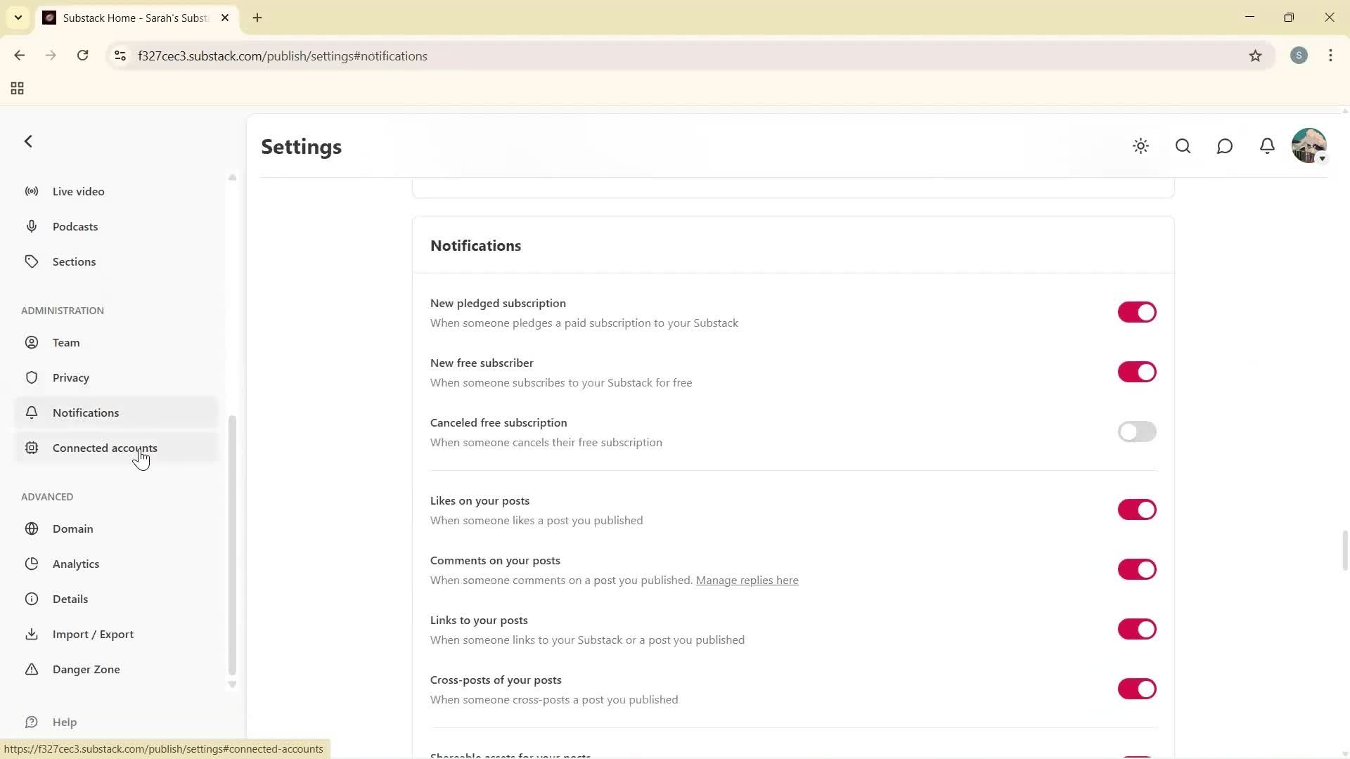 General browsing screenshot