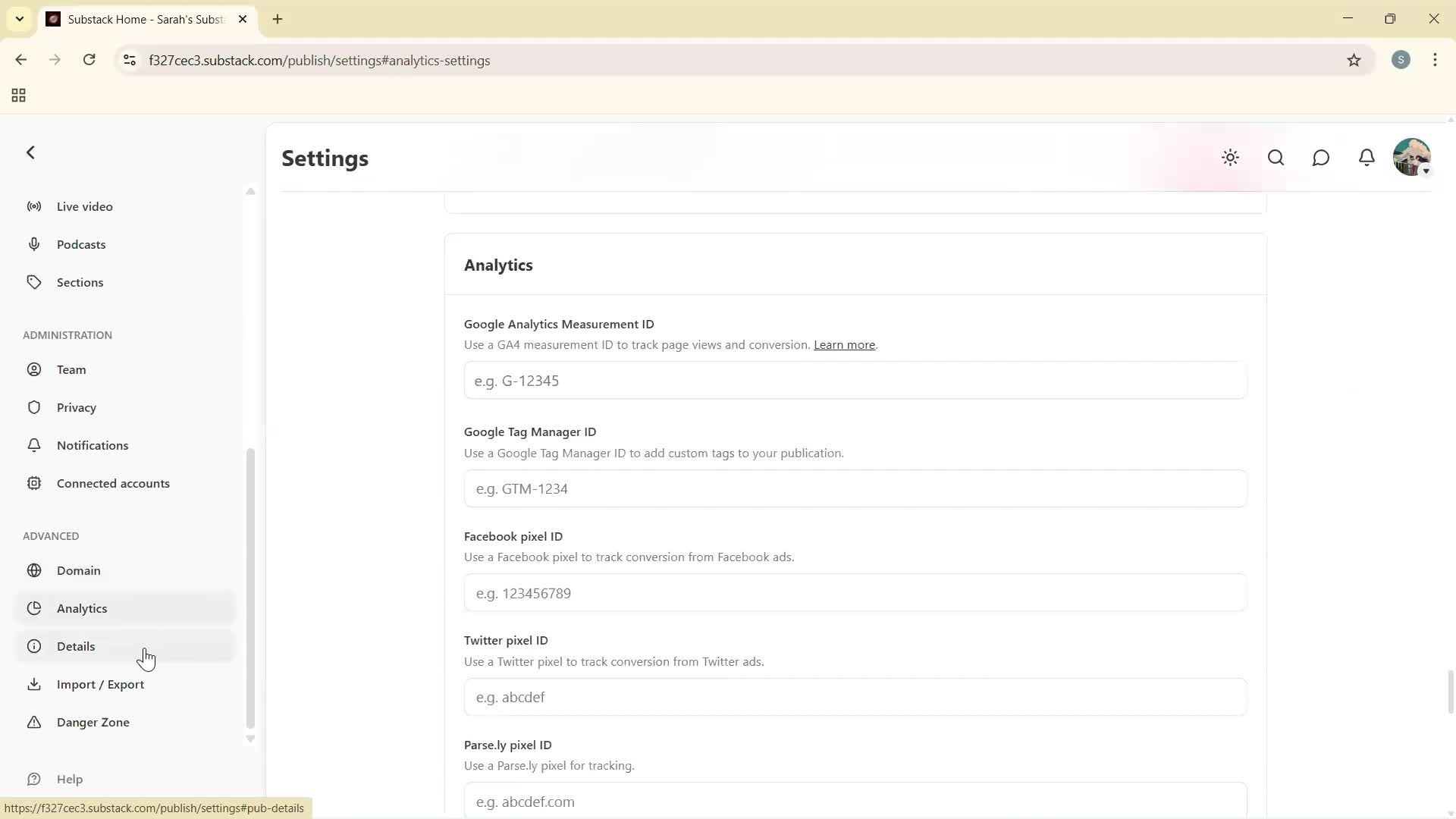 General browsing screenshot