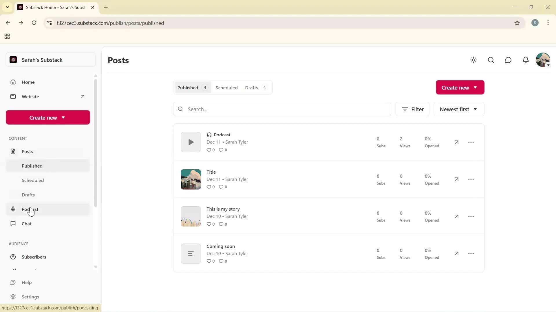General browsing screenshot