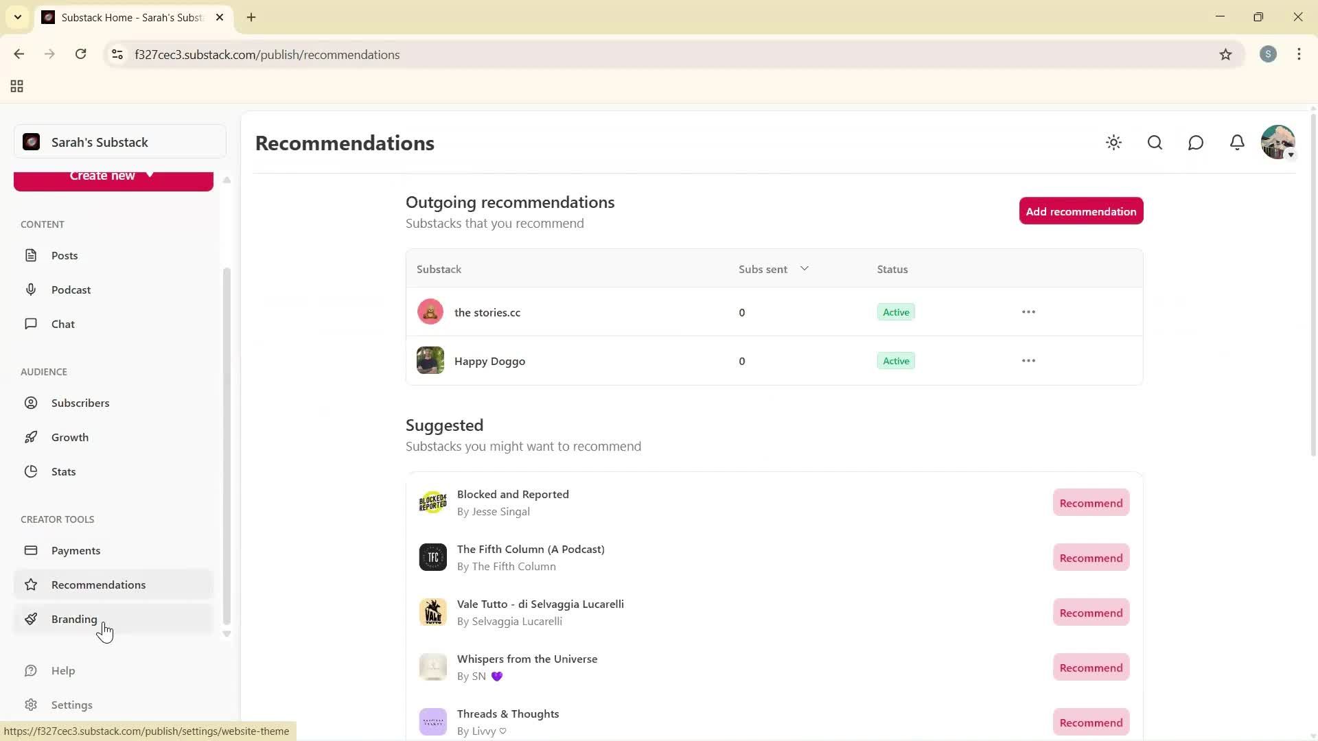 General browsing screenshot