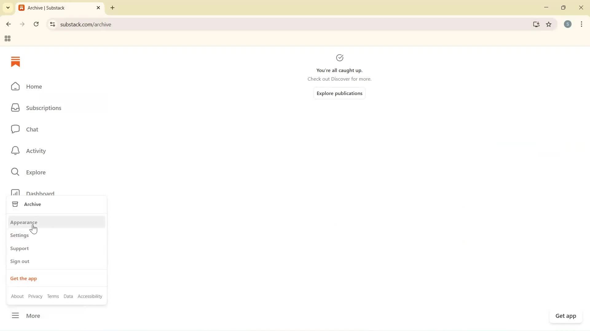 General browsing screenshot