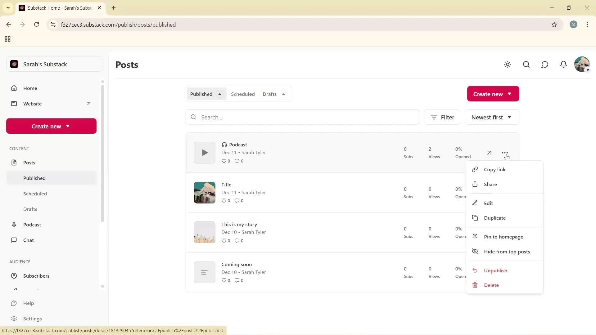 General browsing screenshot