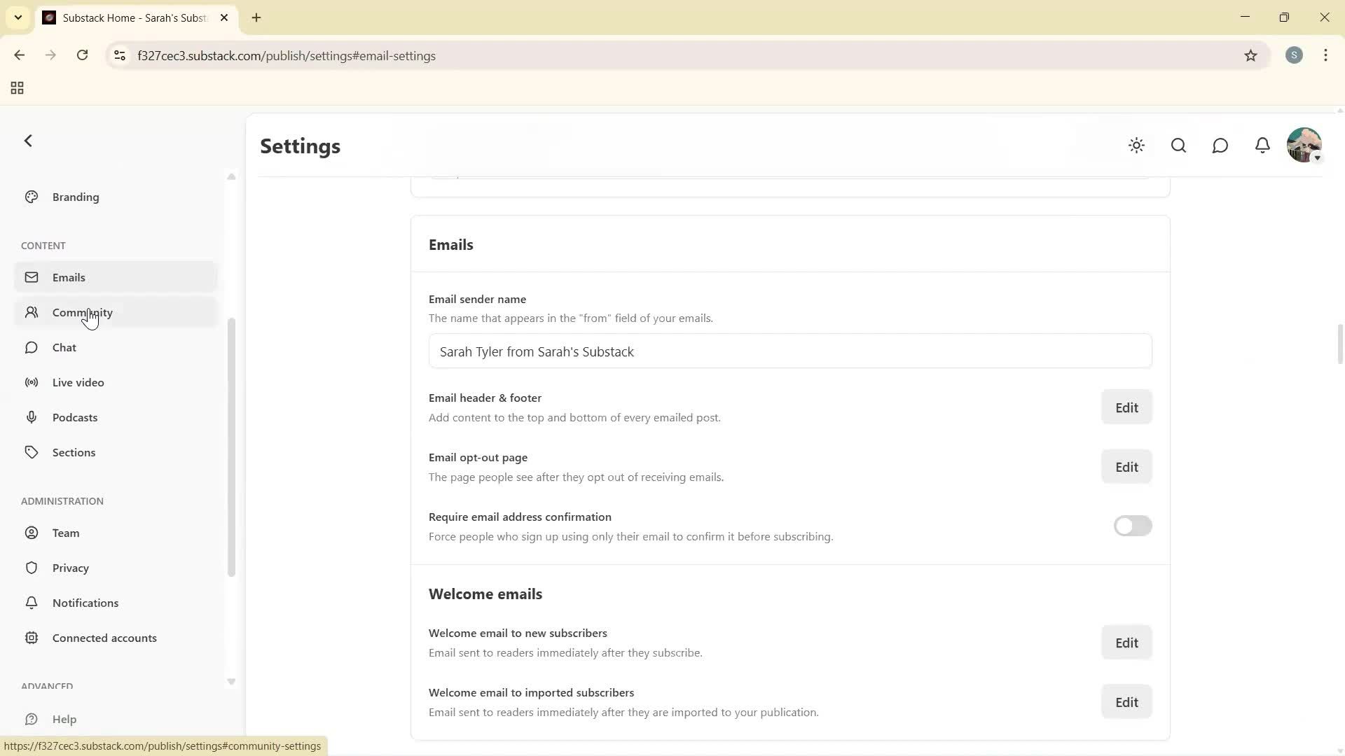 General browsing screenshot