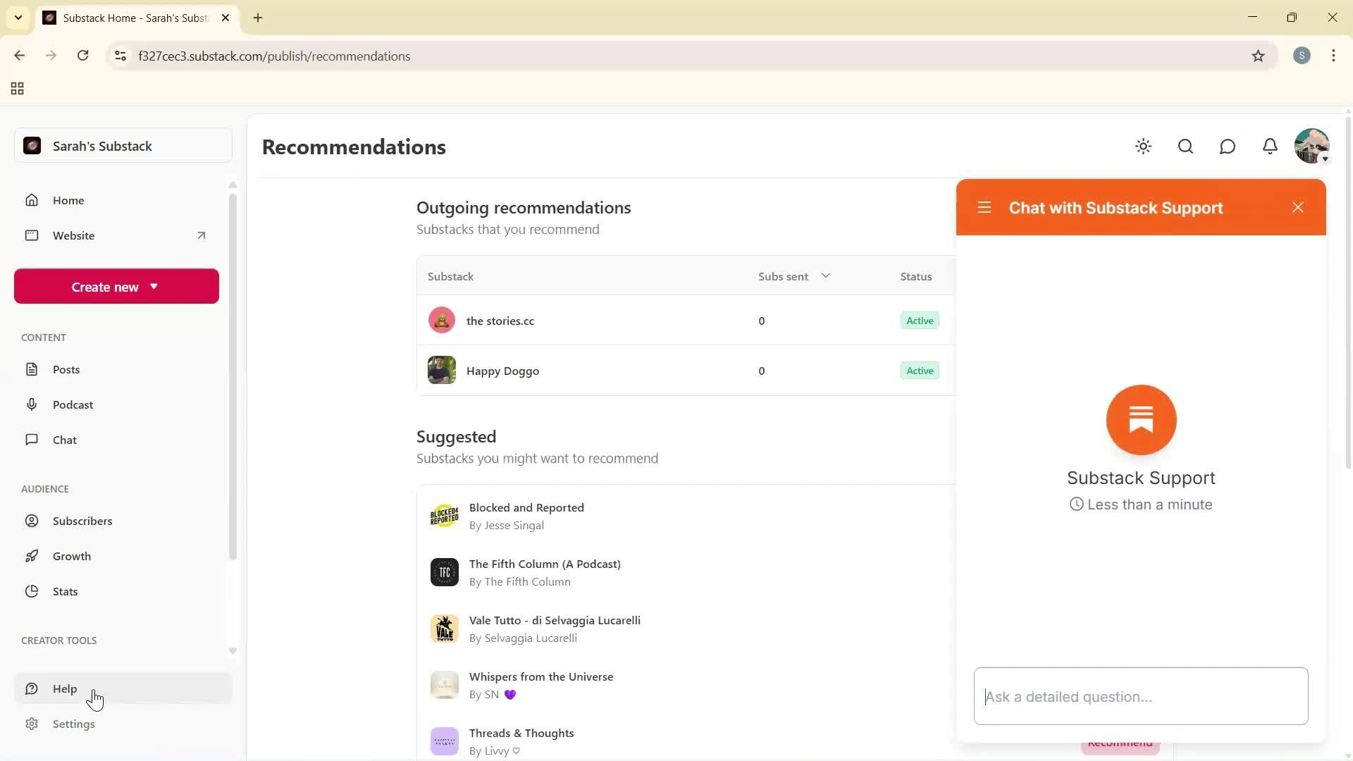 General browsing screenshot