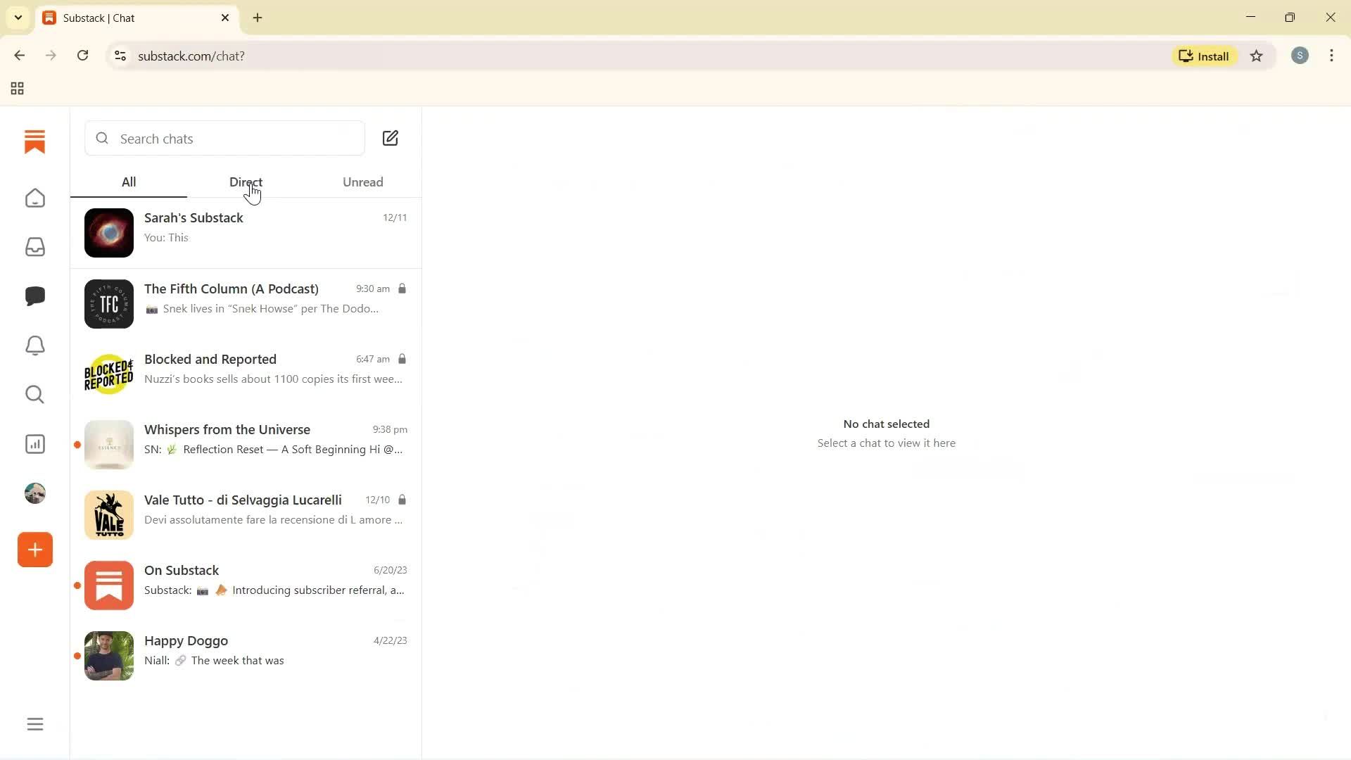 General browsing screenshot