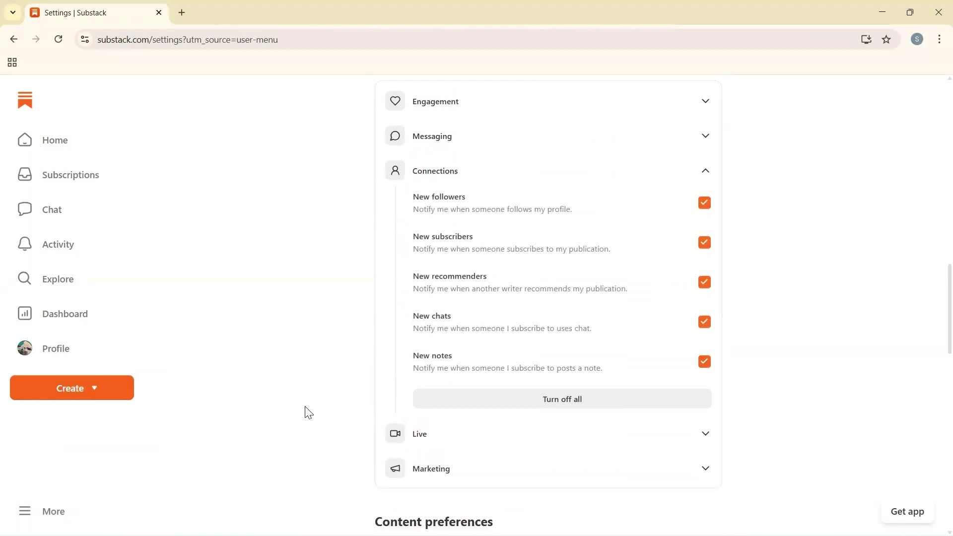 General browsing screenshot