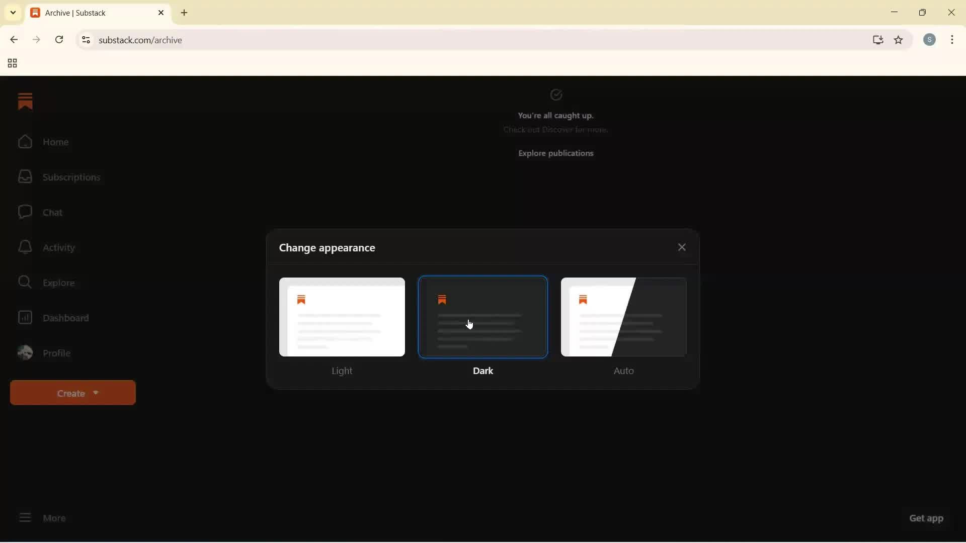 General browsing screenshot