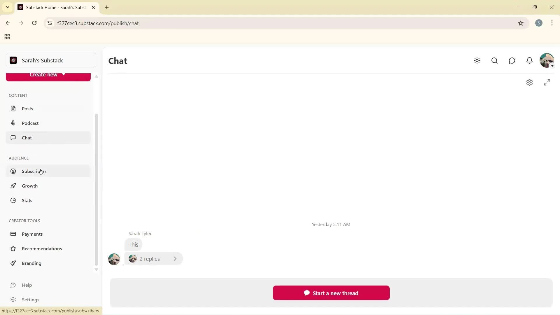 General browsing screenshot