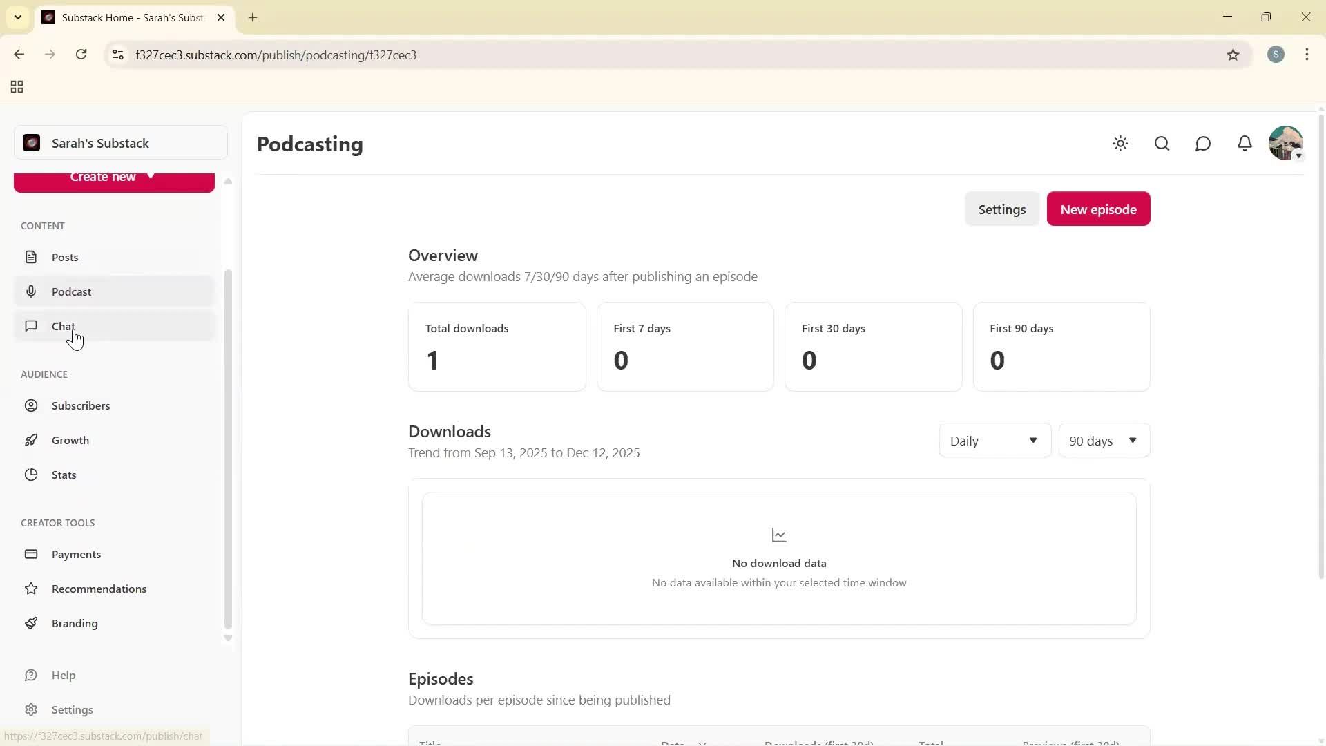 General browsing screenshot