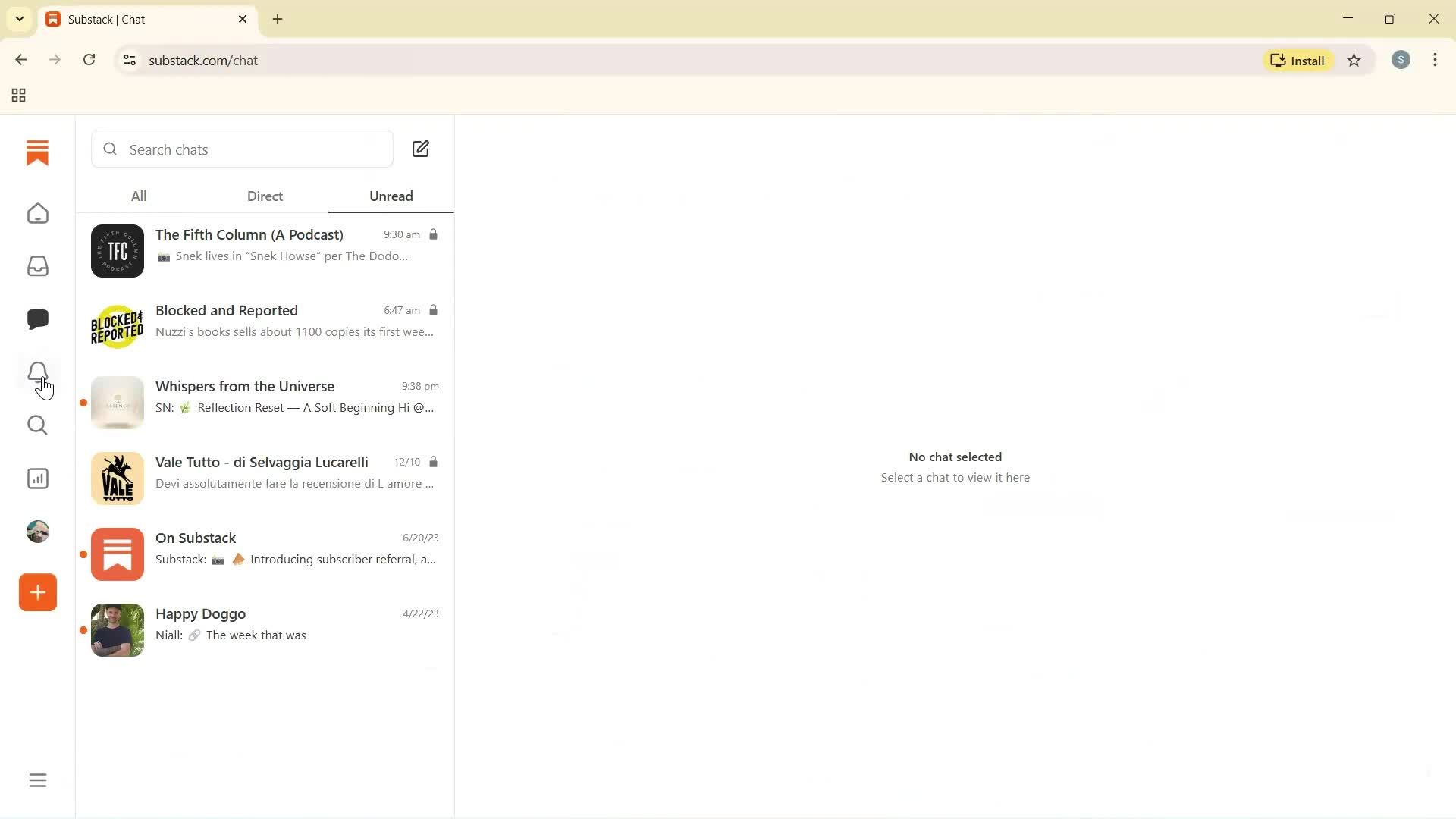General browsing screenshot