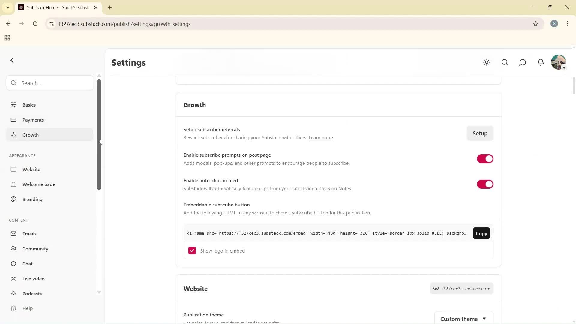 General browsing screenshot