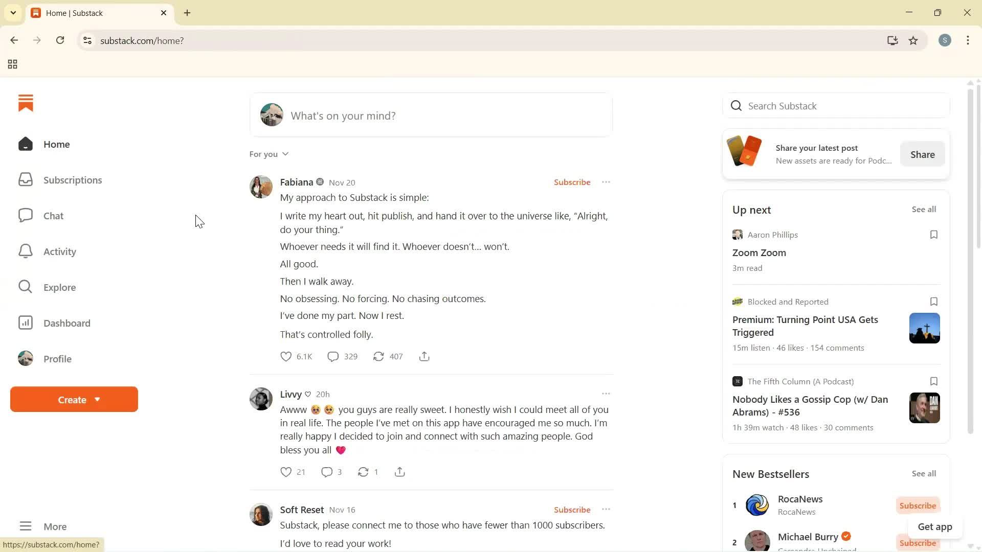 General browsing screenshot