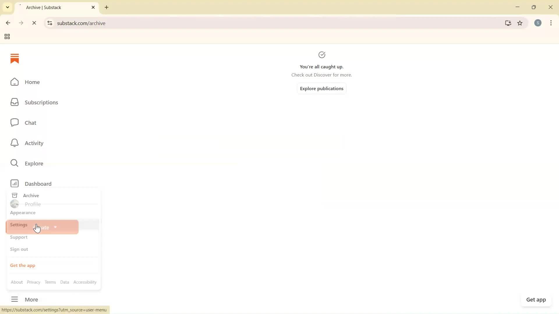 General browsing screenshot