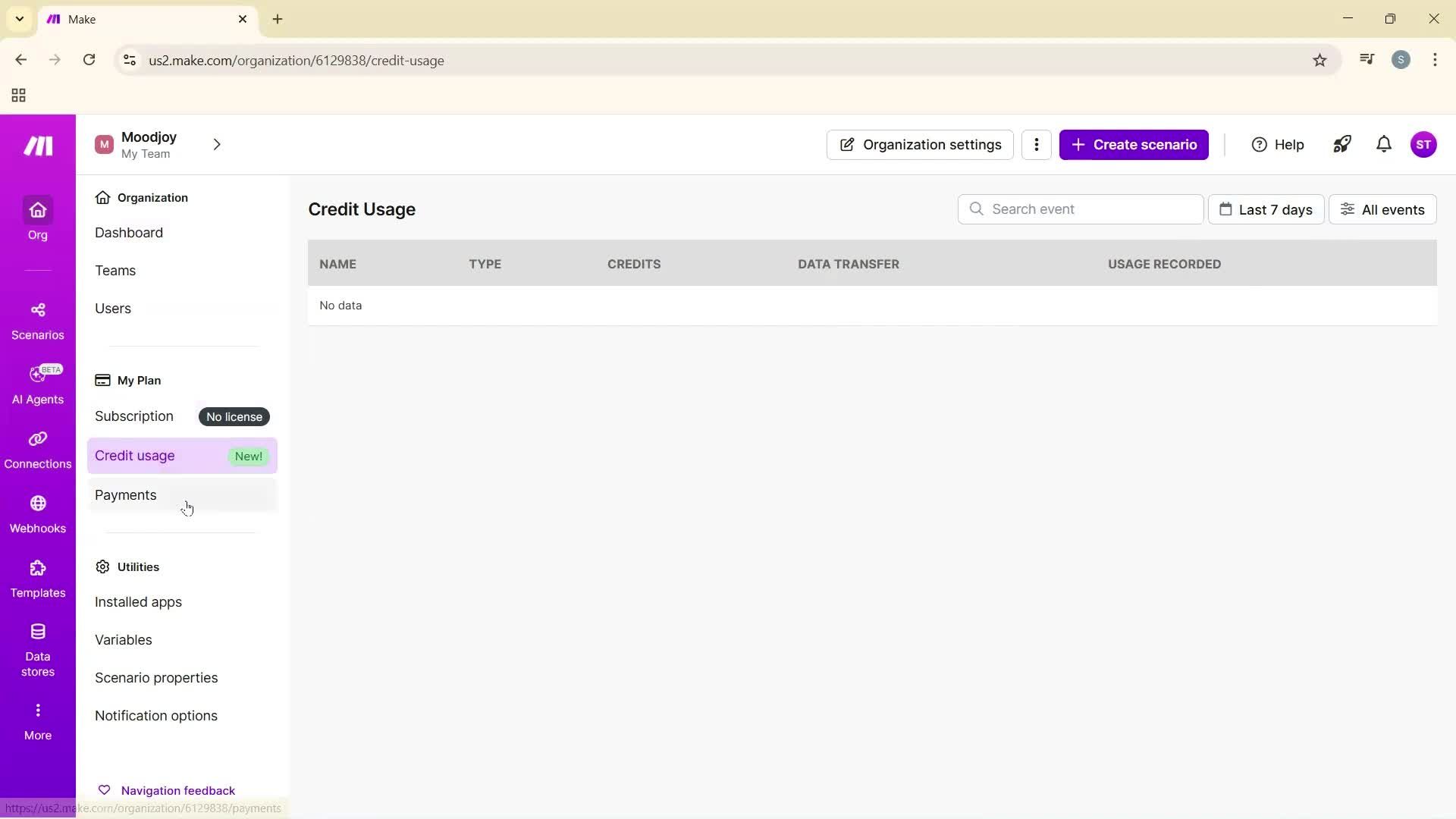 General browsing screenshot