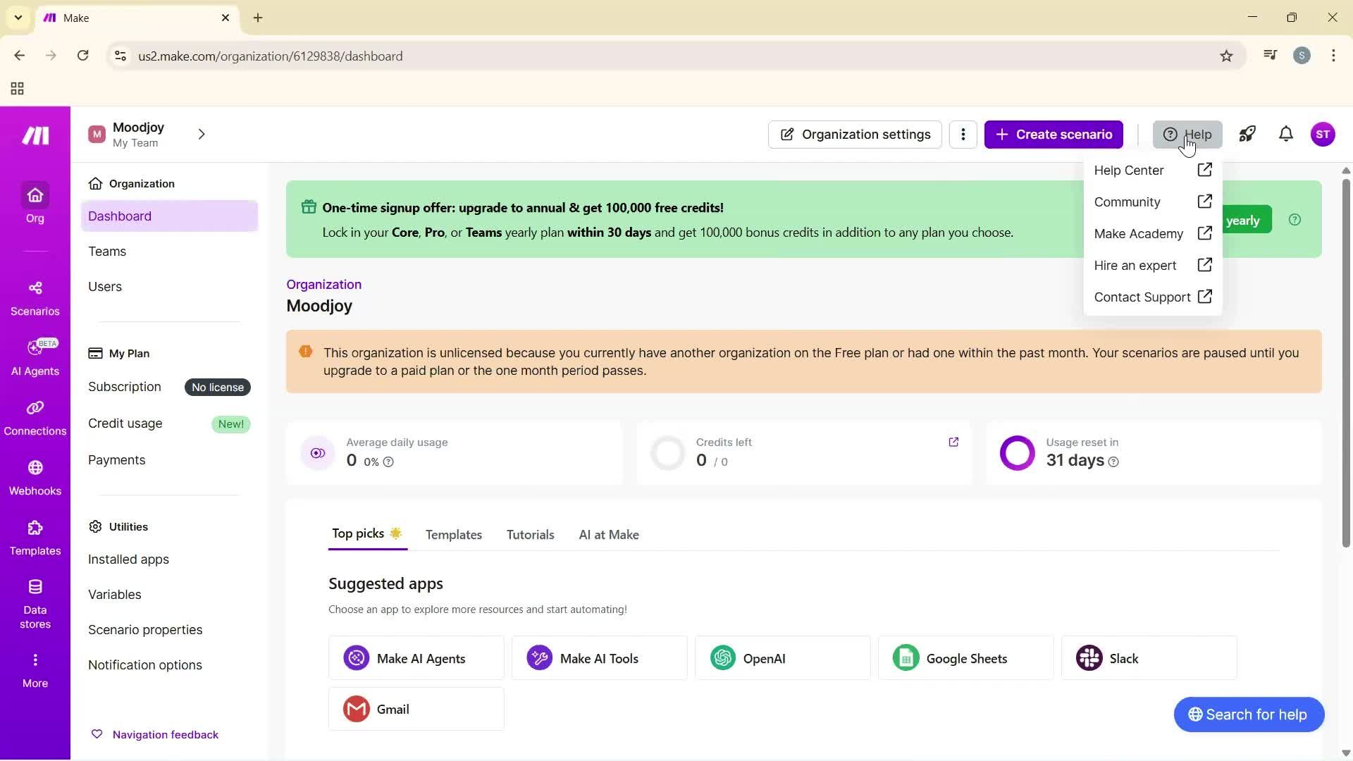 General browsing screenshot