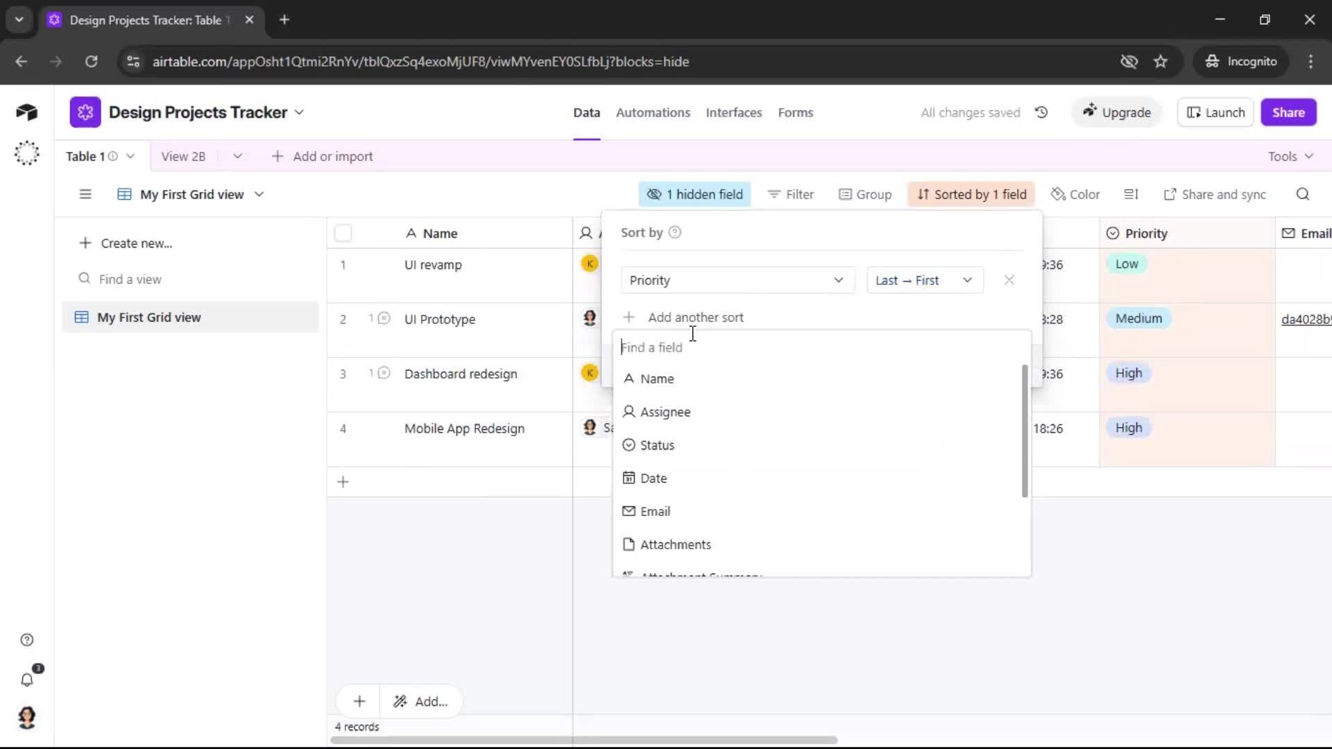General browsing screenshot