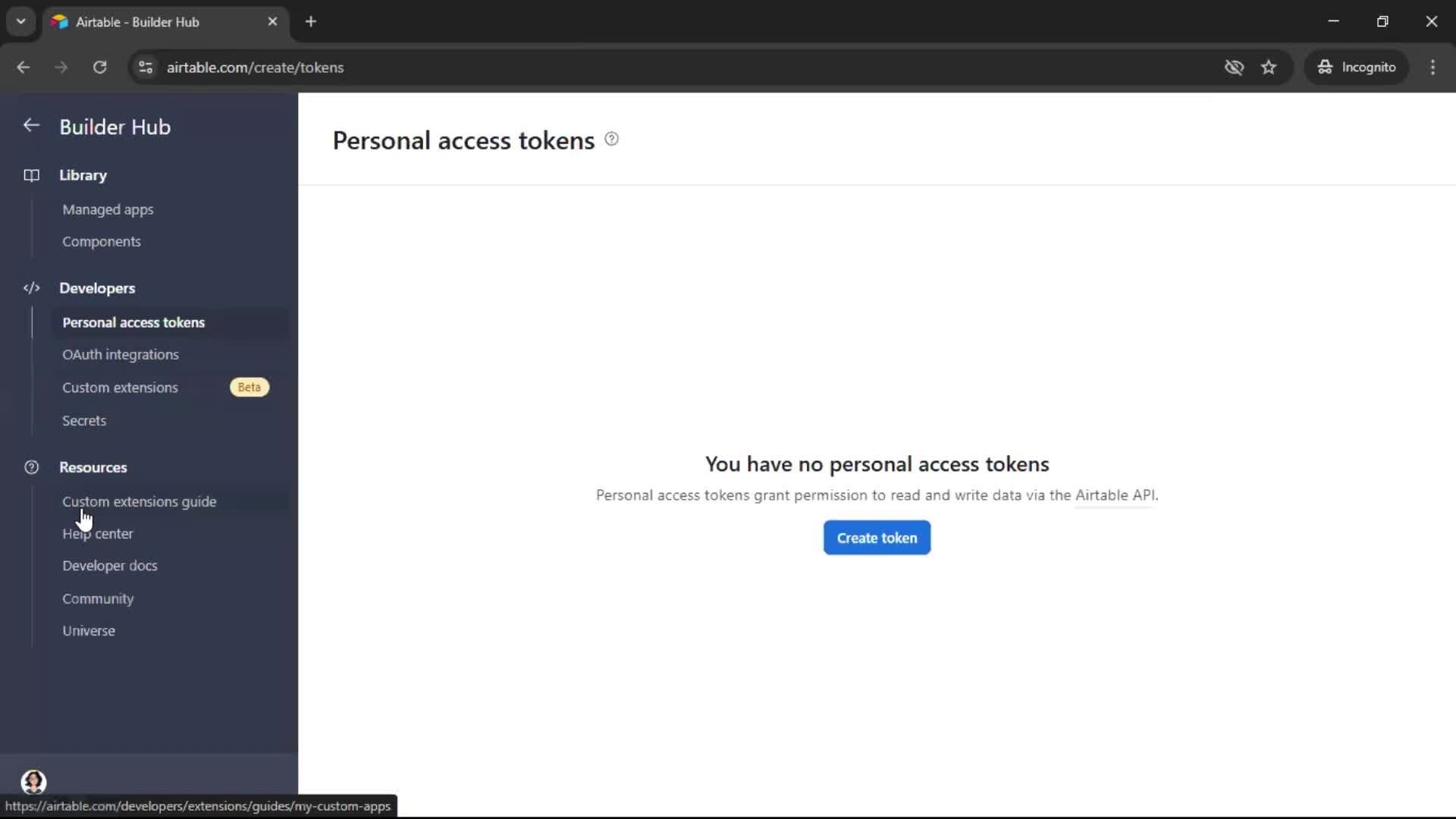General browsing screenshot