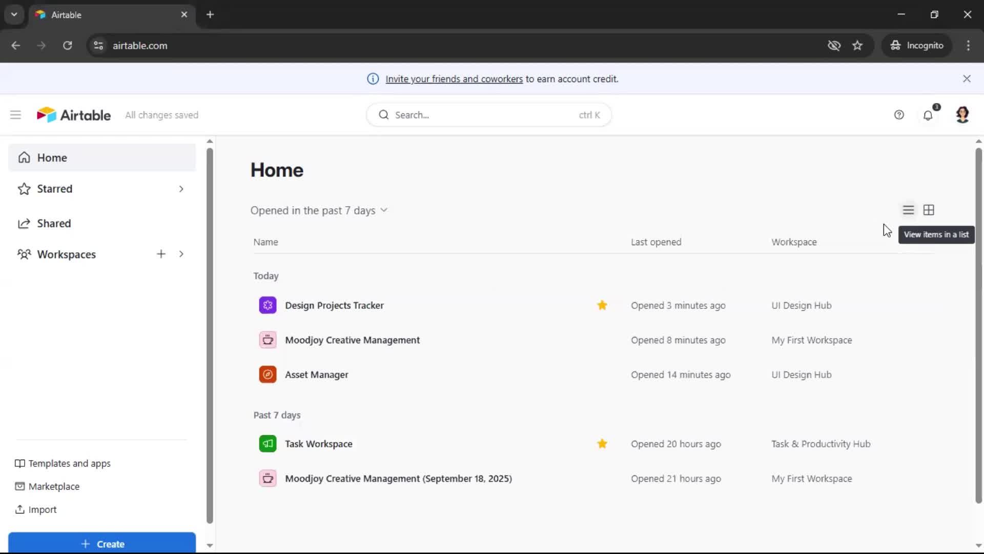 General browsing screenshot