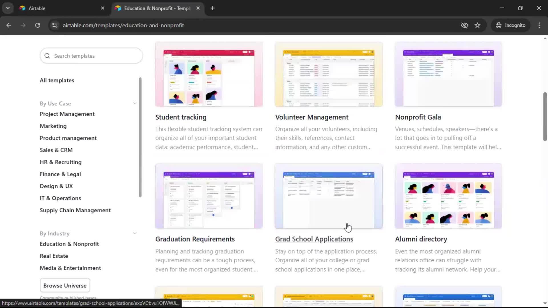 General browsing screenshot