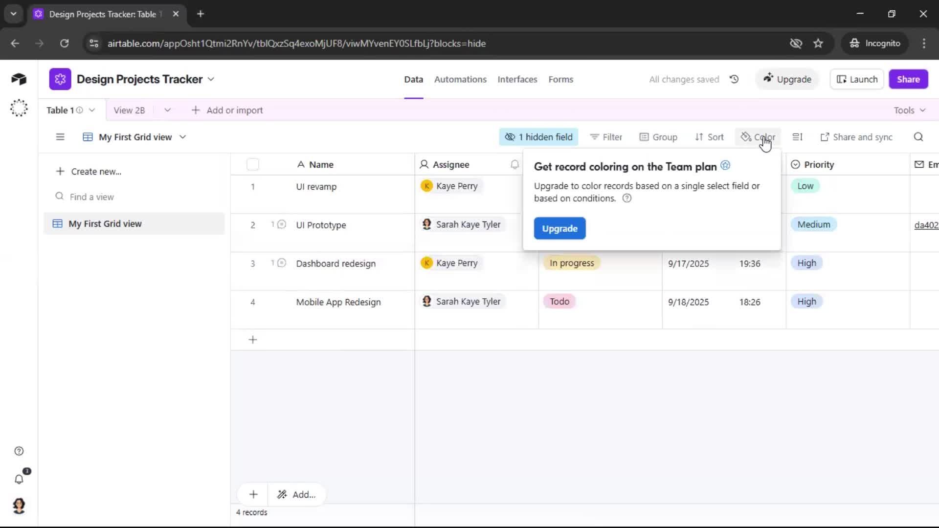 General browsing screenshot