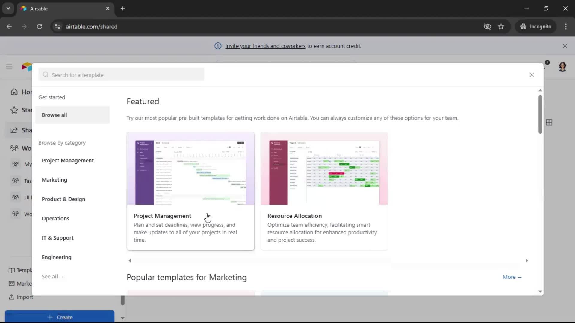 General browsing screenshot