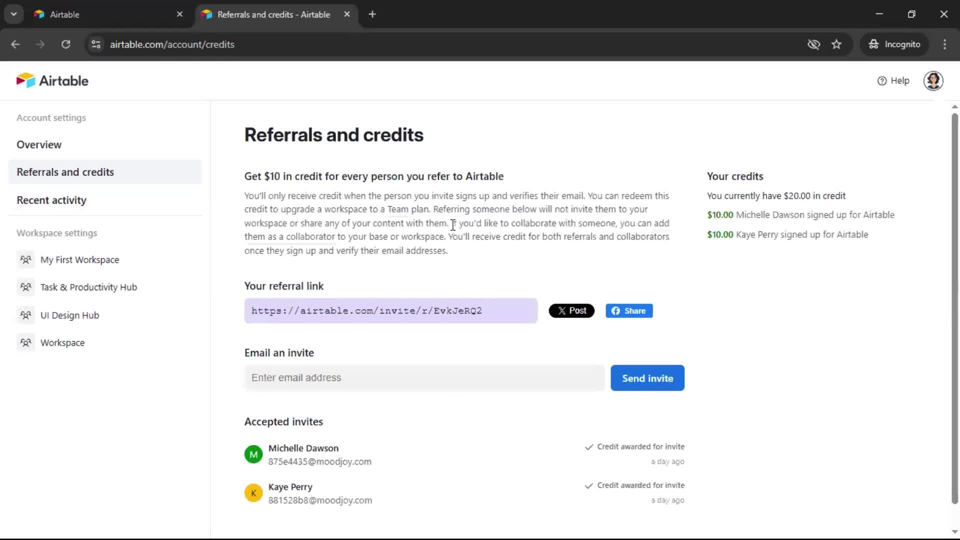 General browsing screenshot