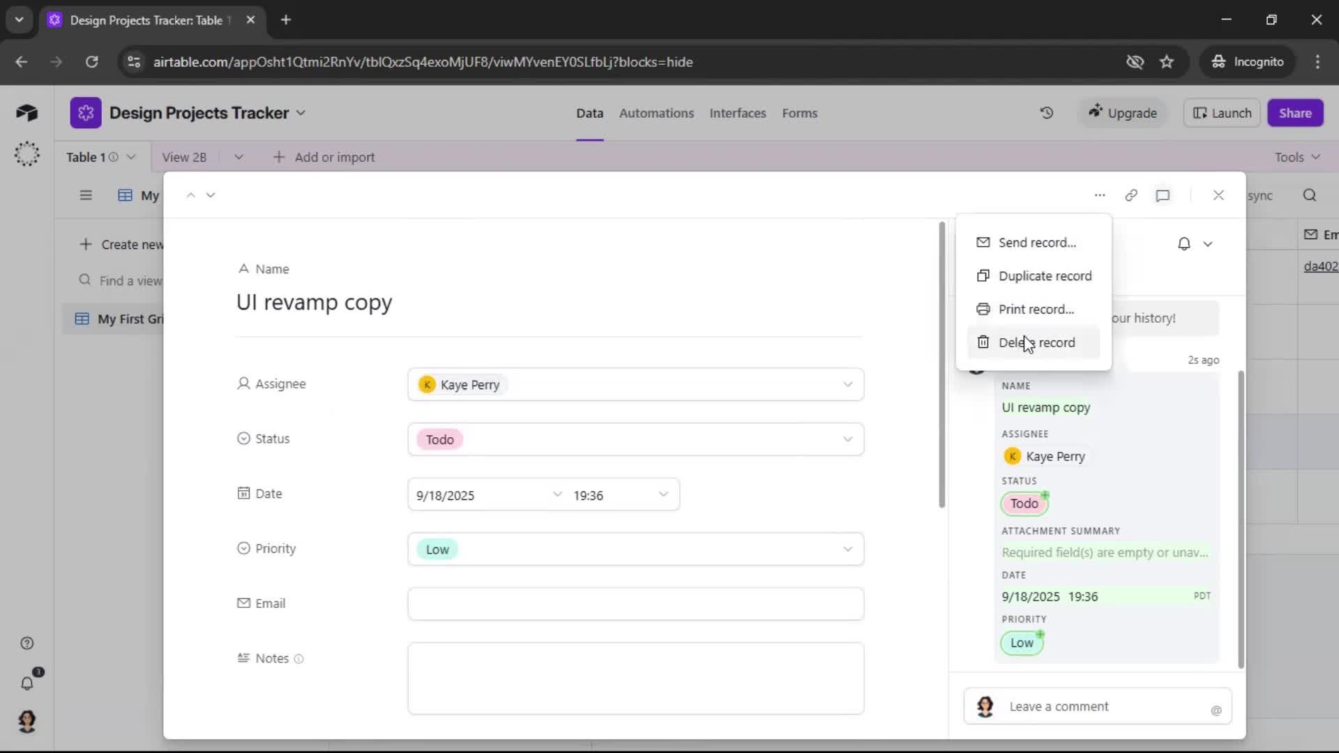 General browsing screenshot
