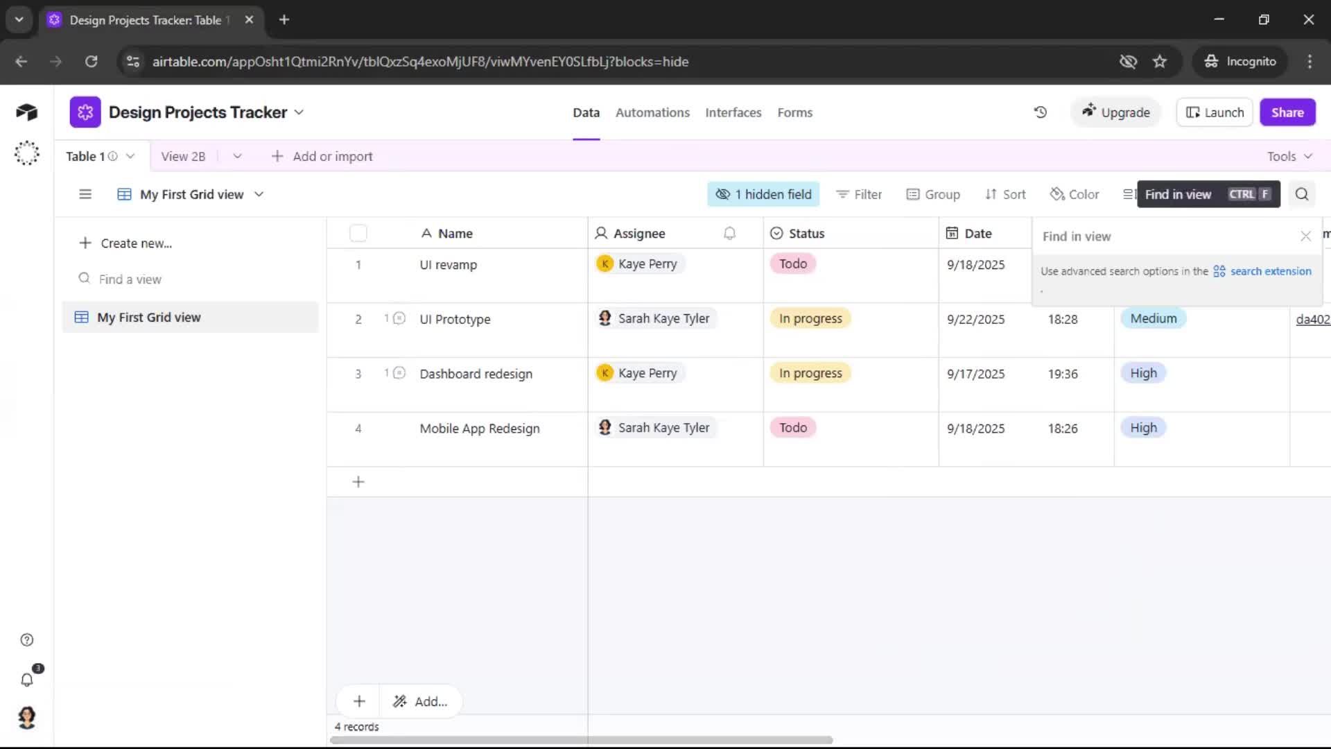 General browsing screenshot