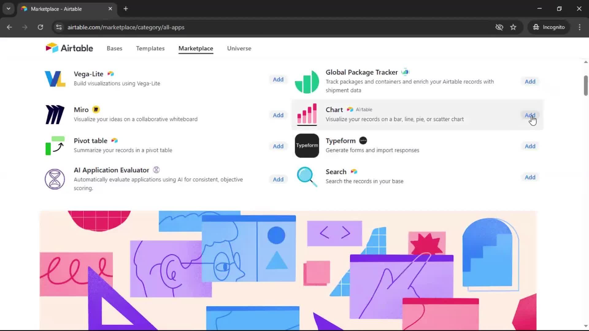 General browsing screenshot