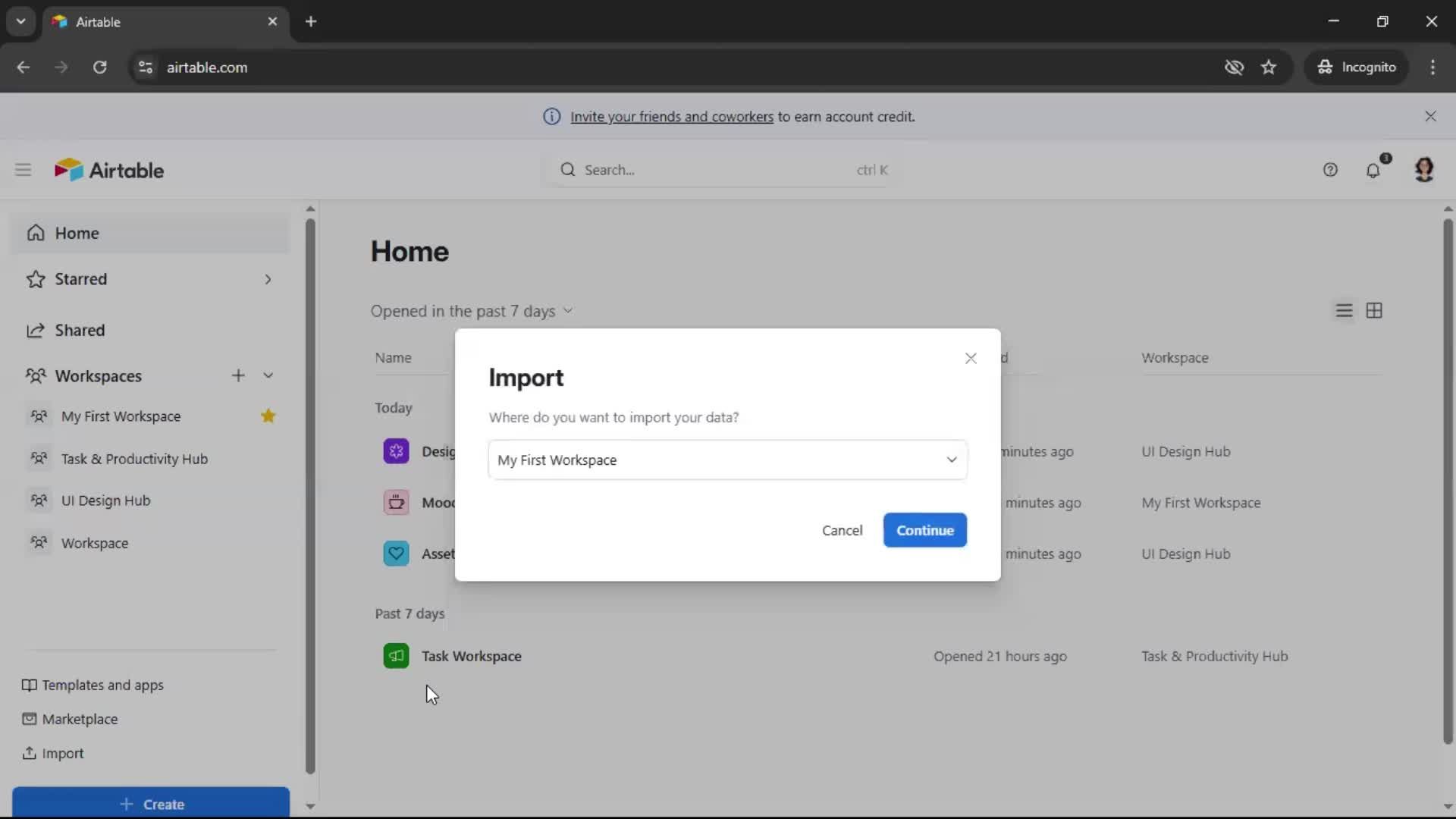 General browsing screenshot