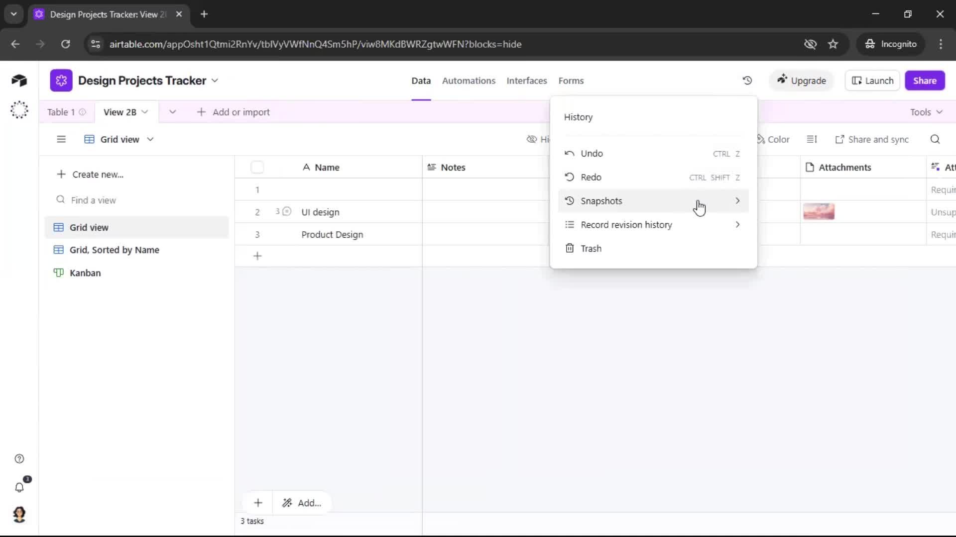 General browsing screenshot