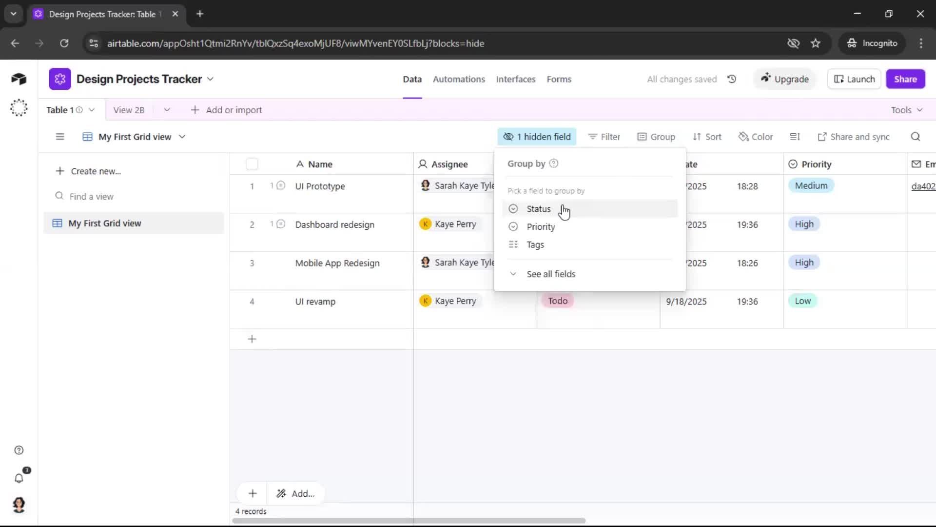 General browsing screenshot