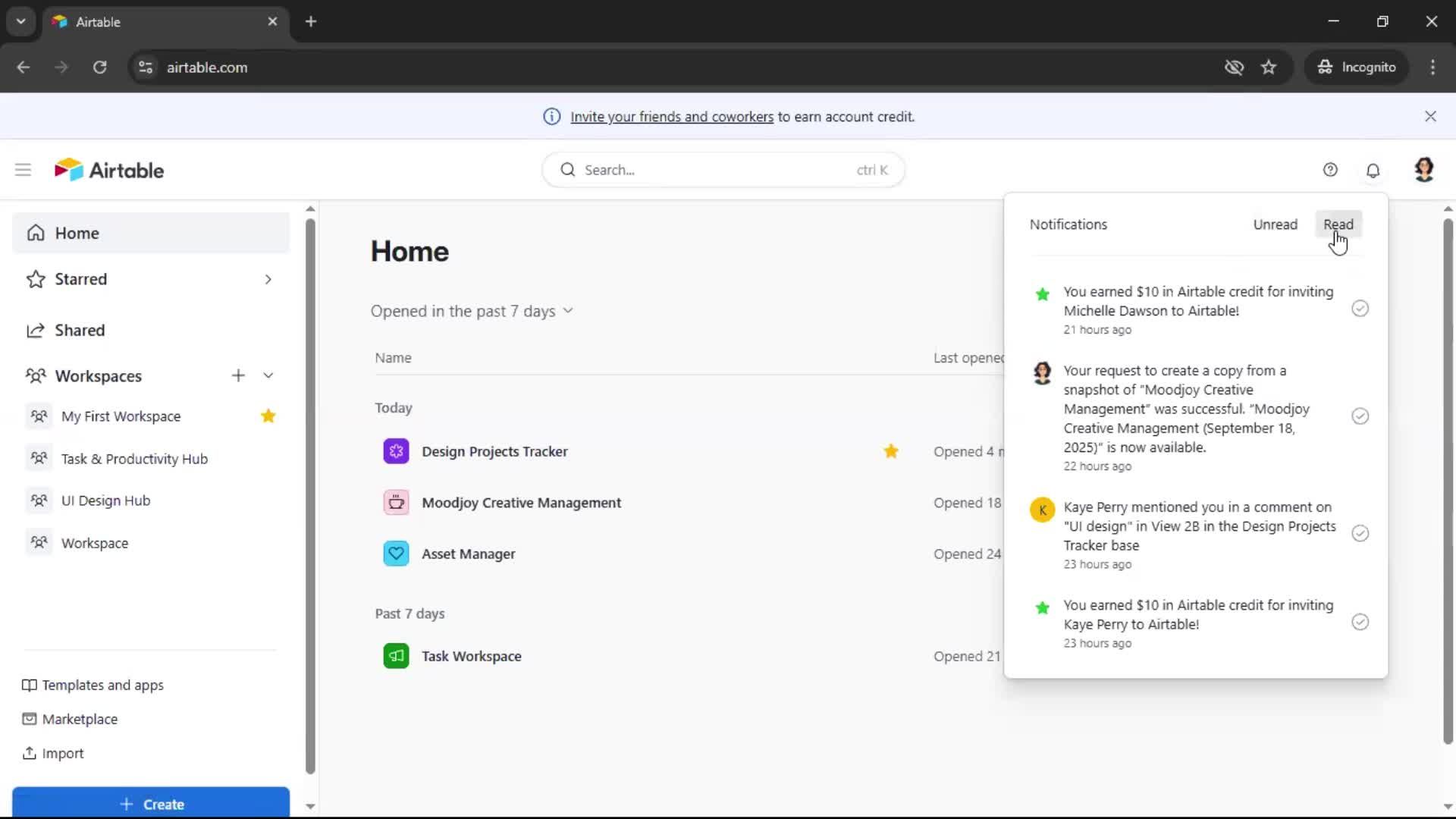 General browsing screenshot
