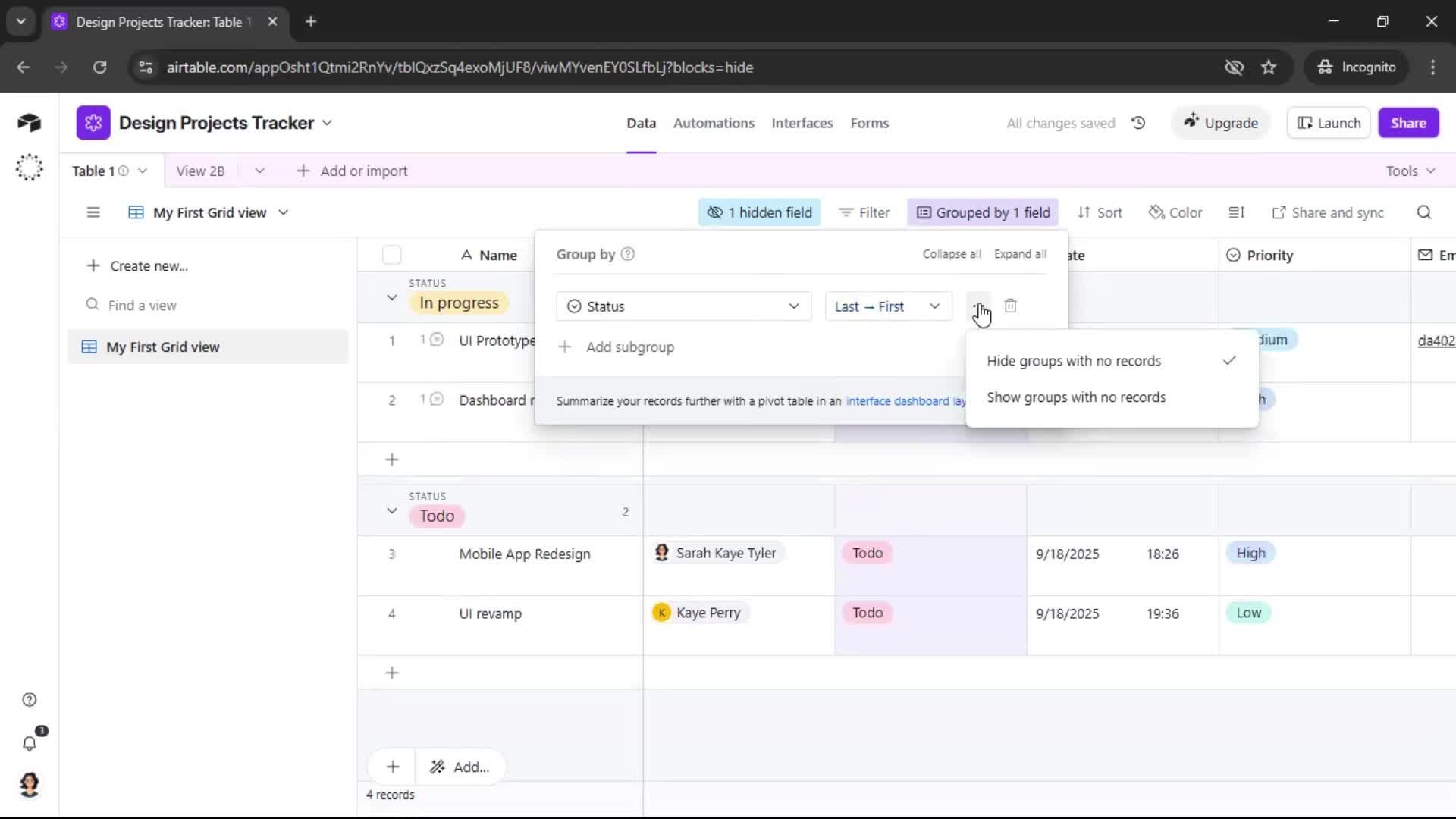 General browsing screenshot