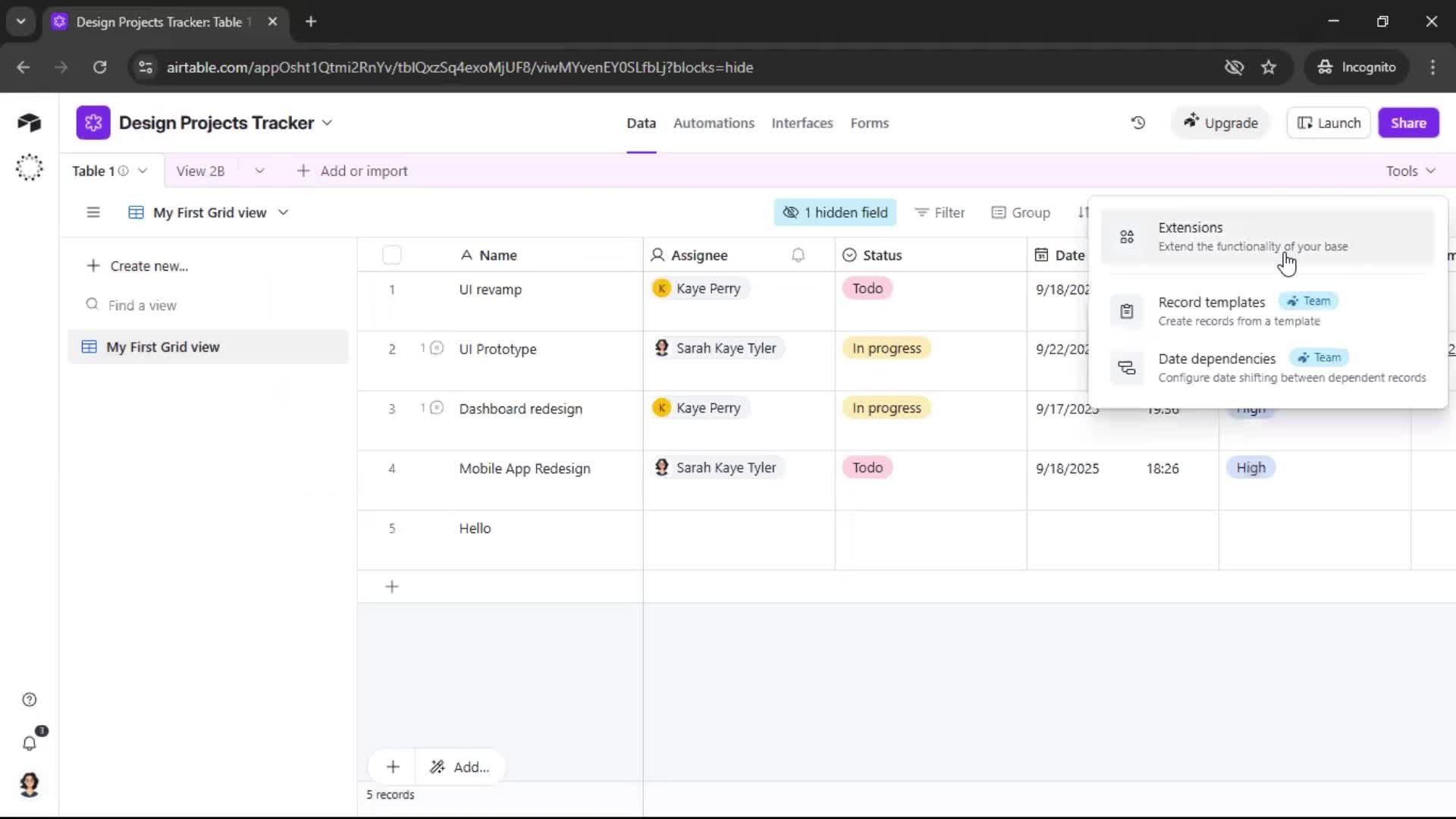 General browsing screenshot