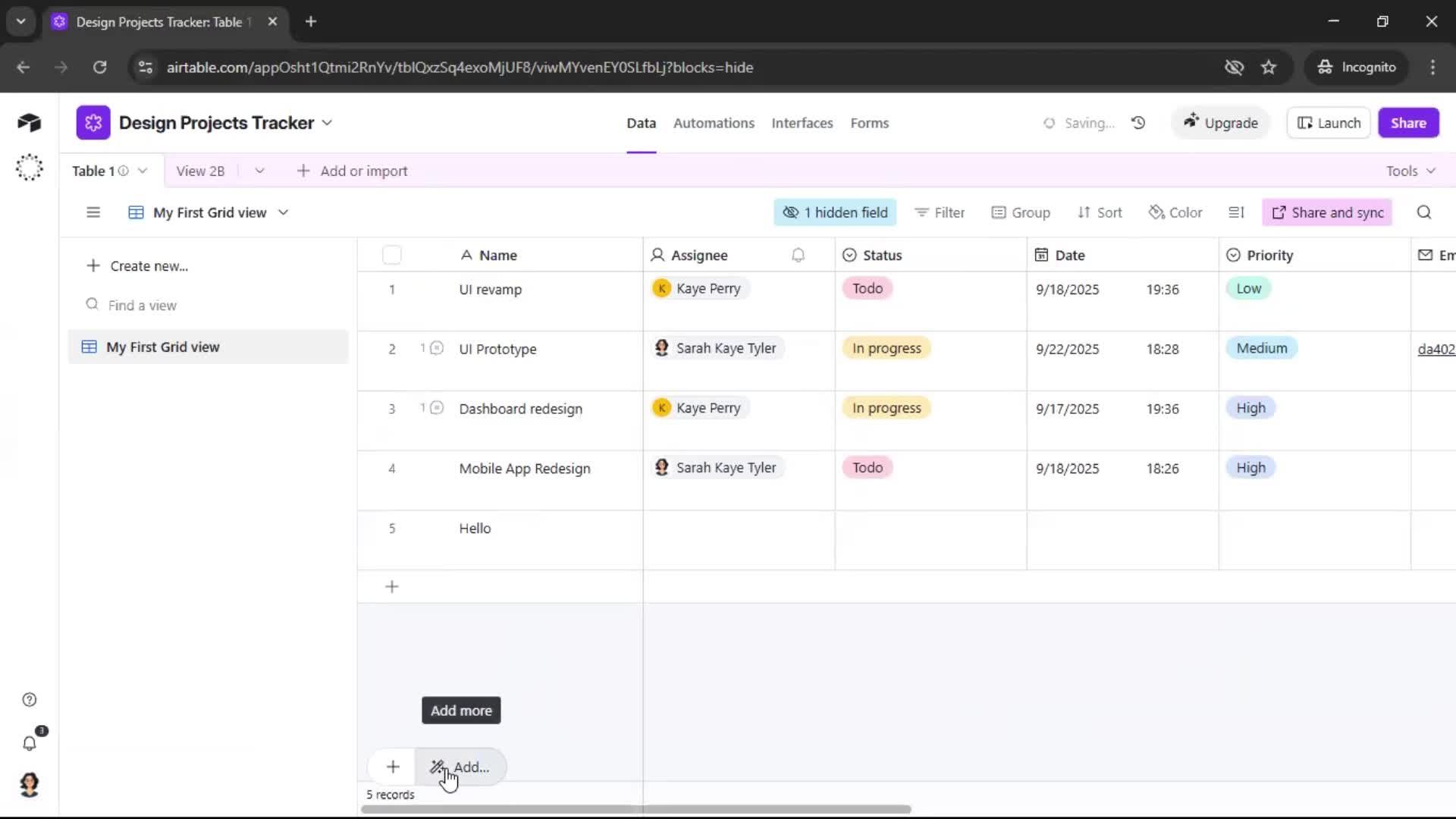 General browsing screenshot