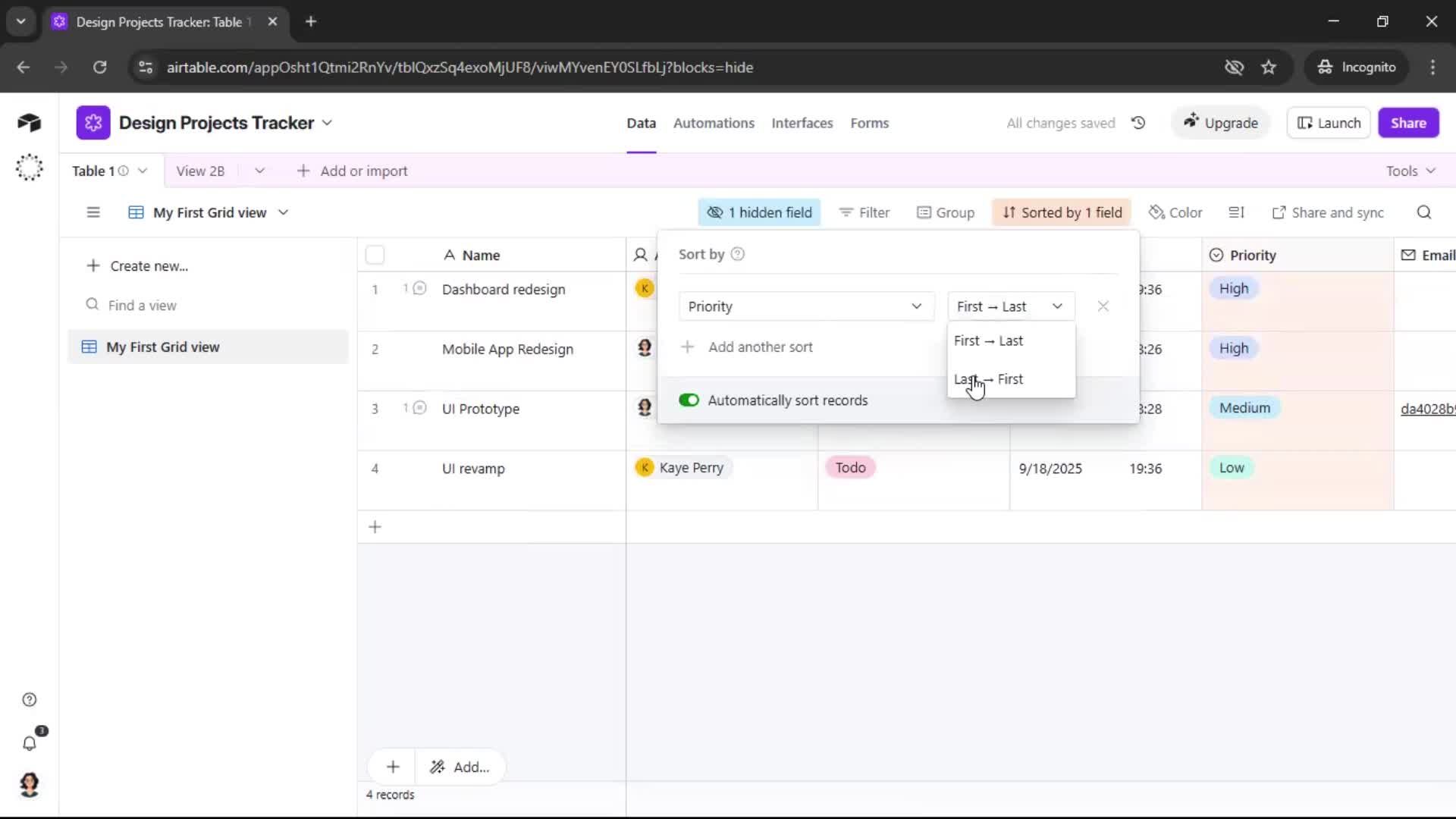 General browsing screenshot