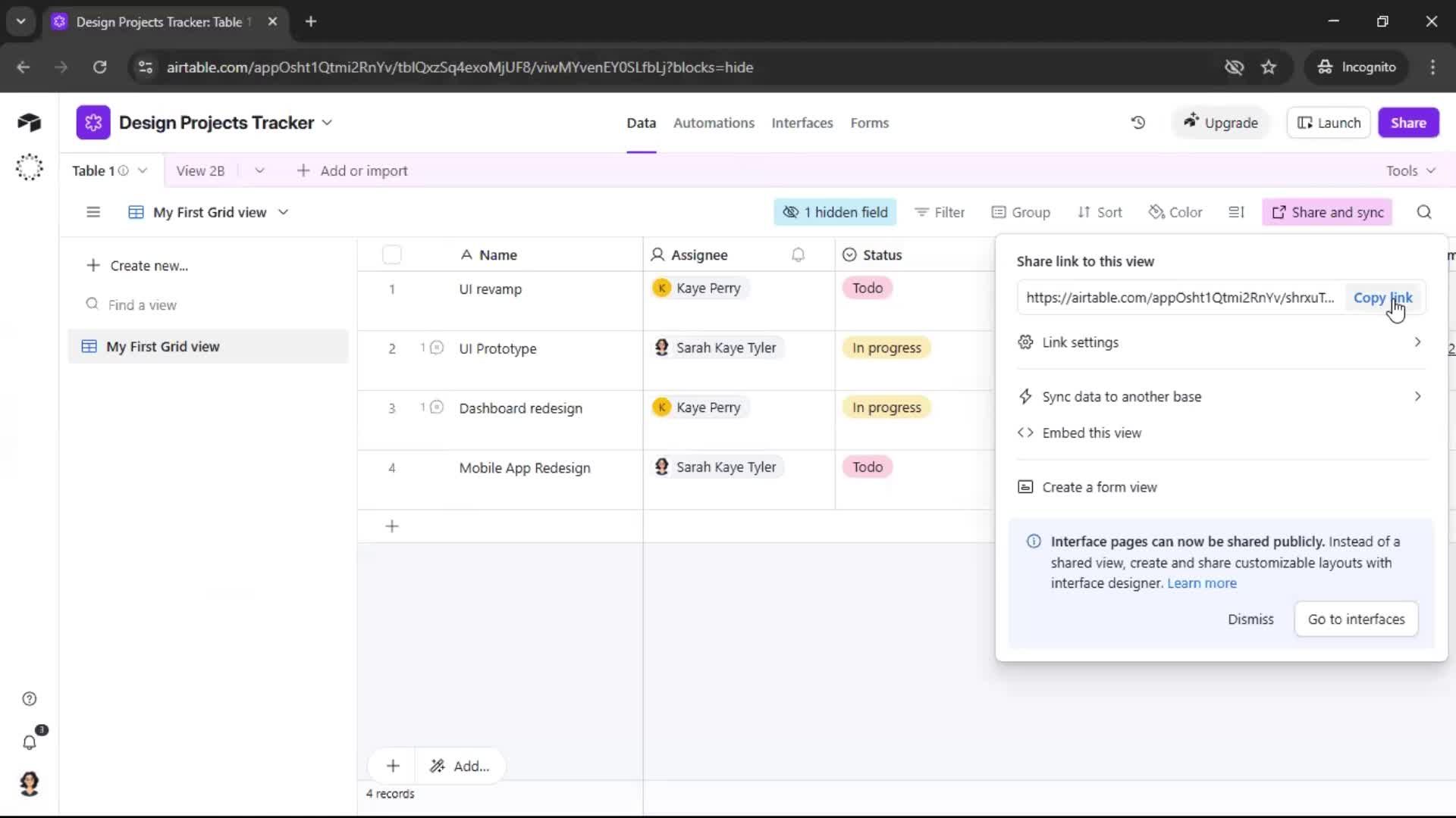 General browsing screenshot