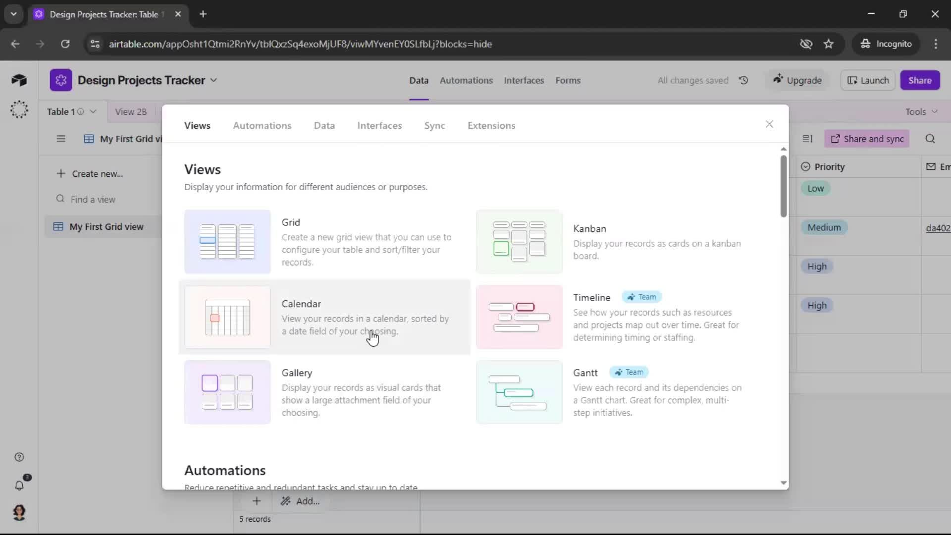 General browsing screenshot