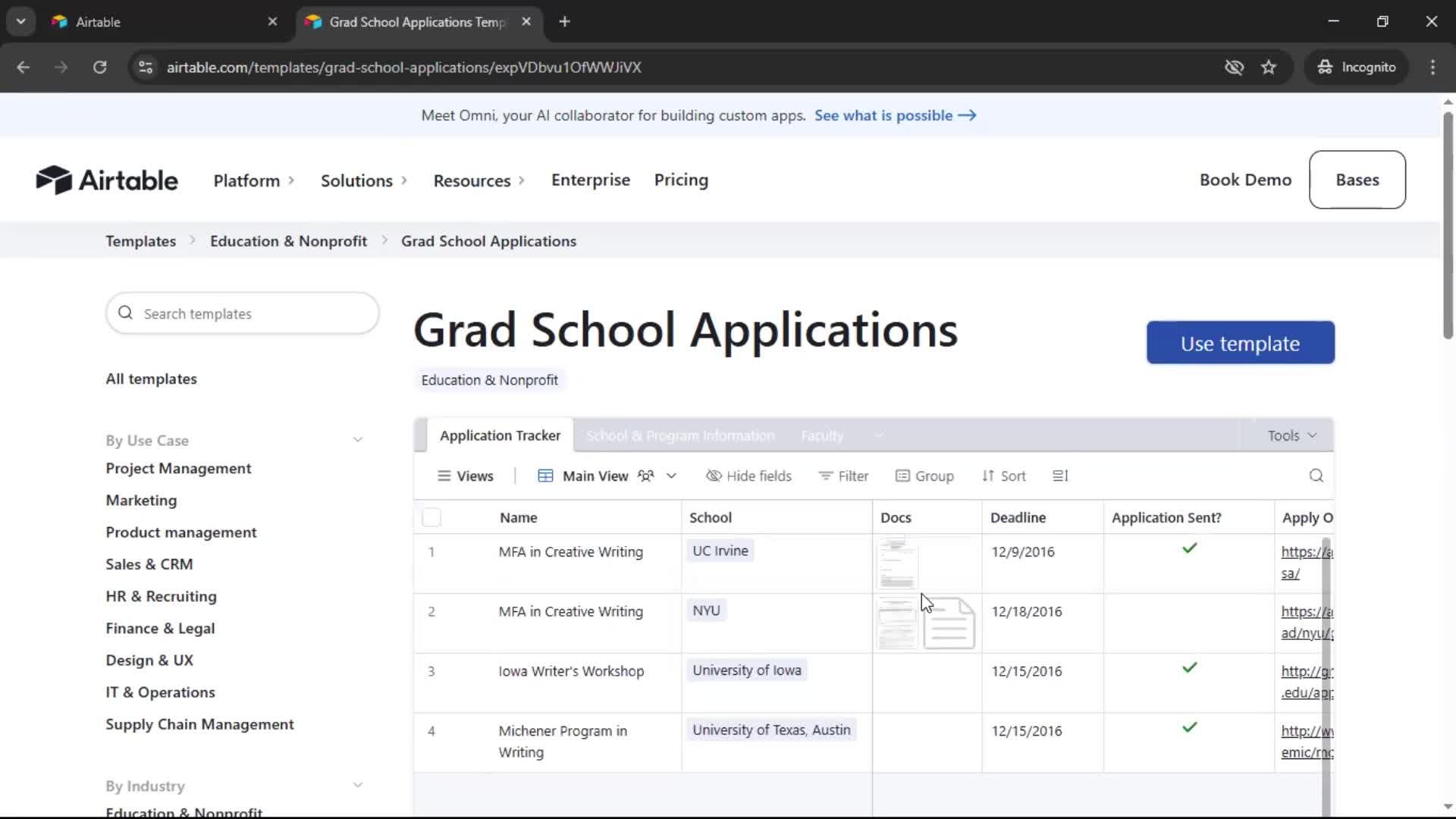 General browsing screenshot
