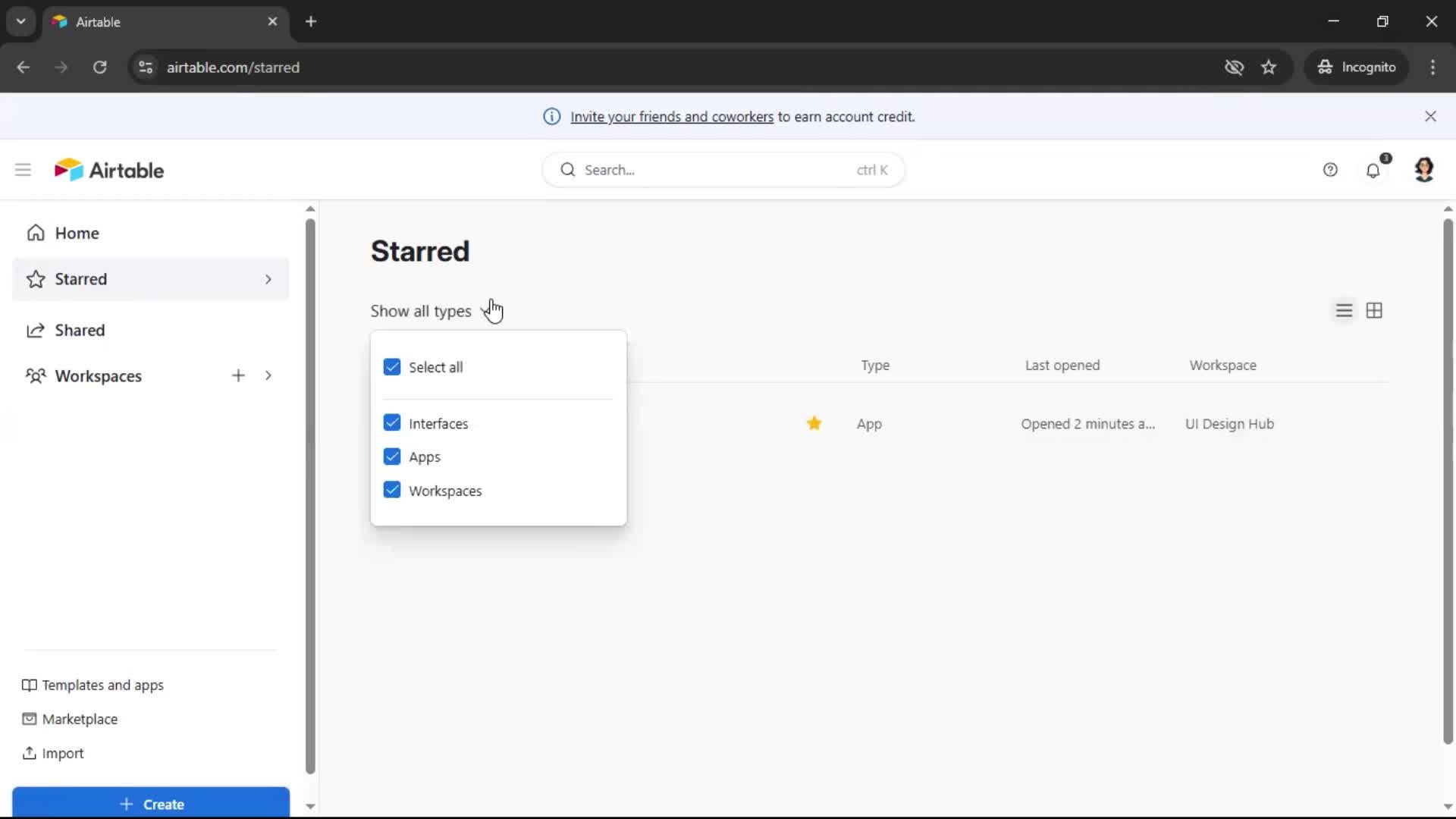General browsing screenshot