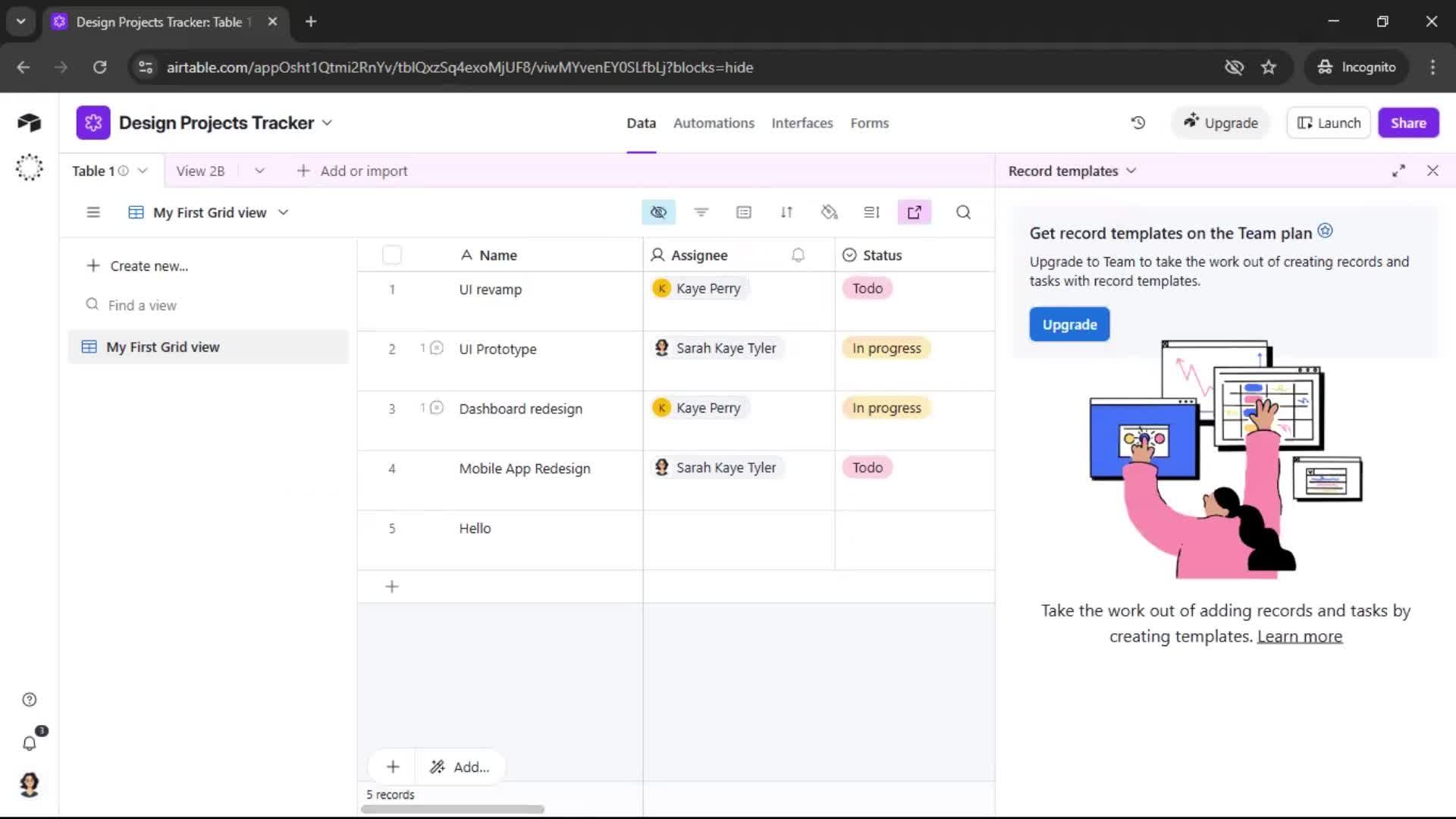 General browsing screenshot