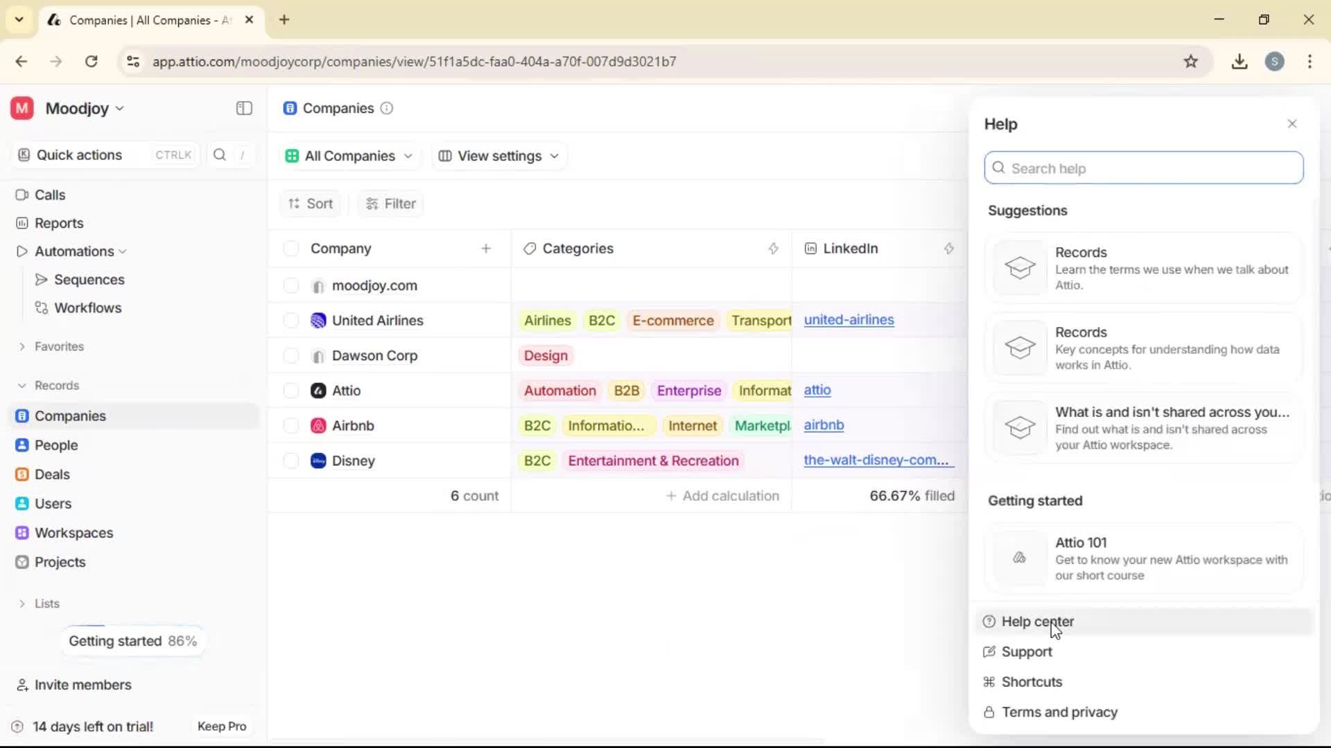 General browsing screenshot