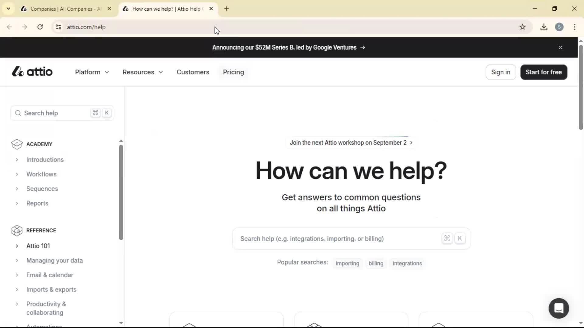 General browsing screenshot