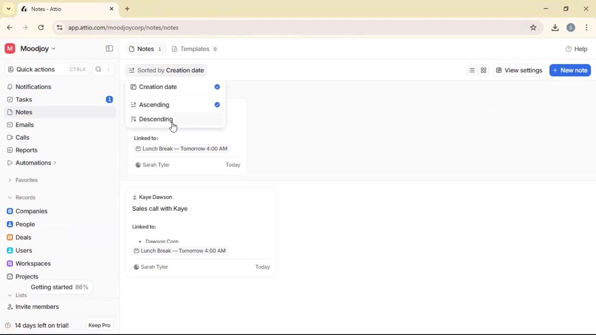 General browsing screenshot
