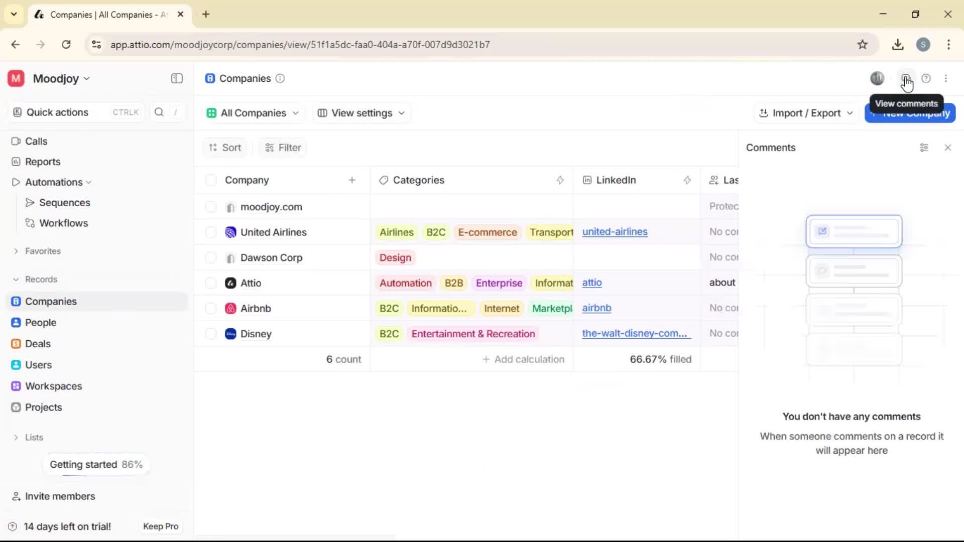 General browsing screenshot