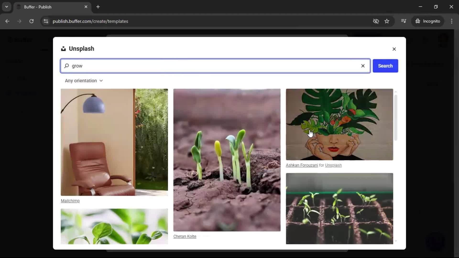 General browsing screenshot