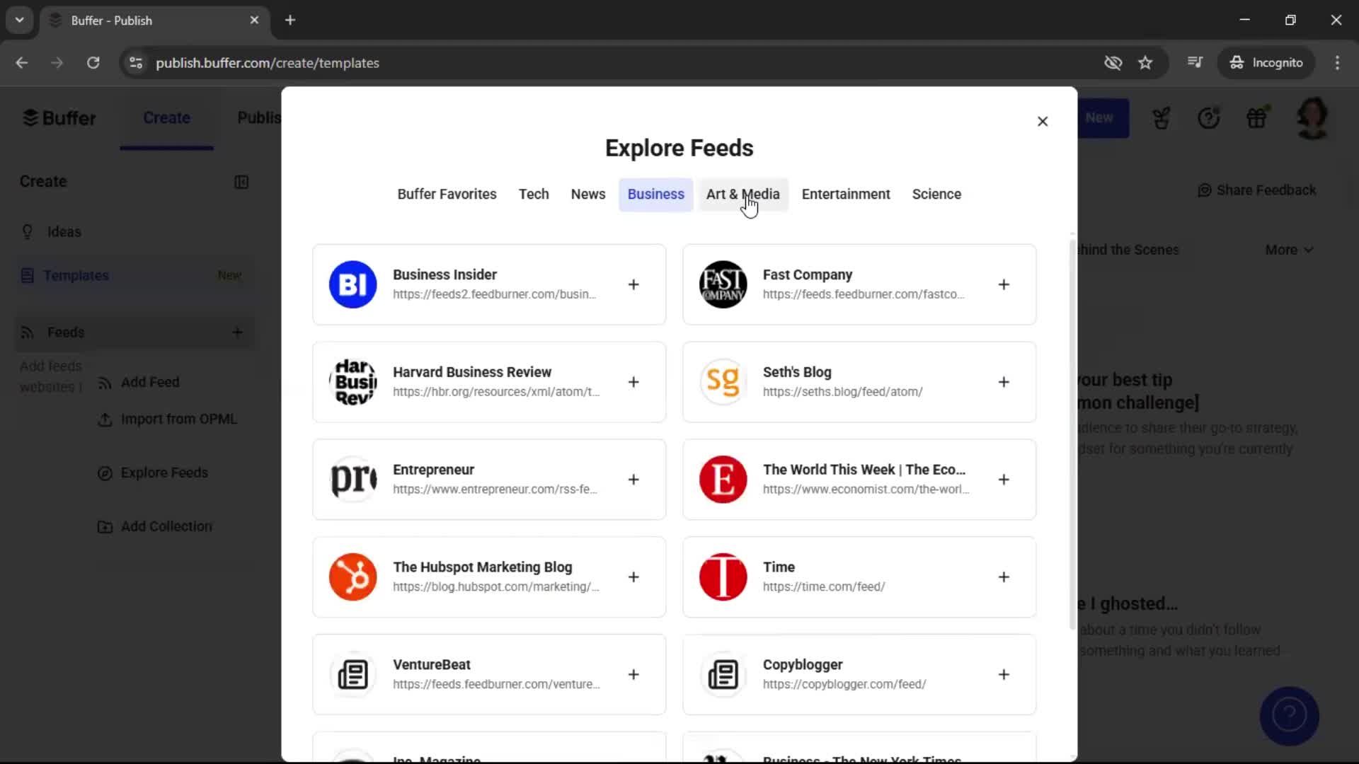 General browsing screenshot