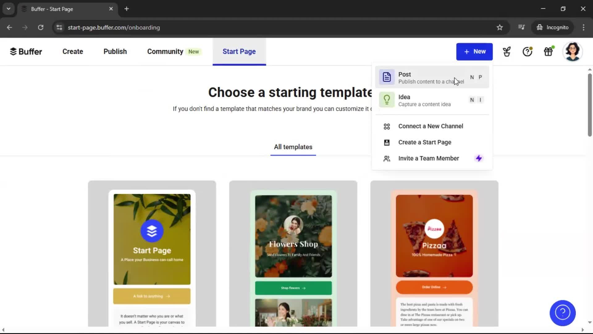 General browsing screenshot