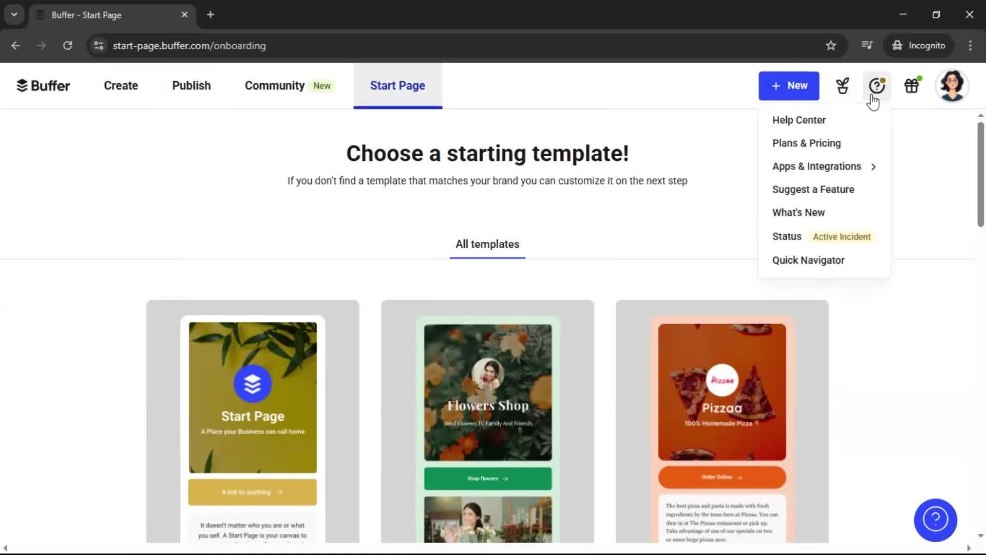 General browsing screenshot